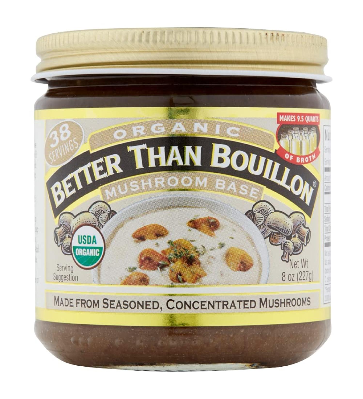 Better Than Bouillon Mushroom Base Organic  8 Ounce Jars (Pack of 1) 8 Ounce (Pack of 1) - Buy Online on SooperMarket.com