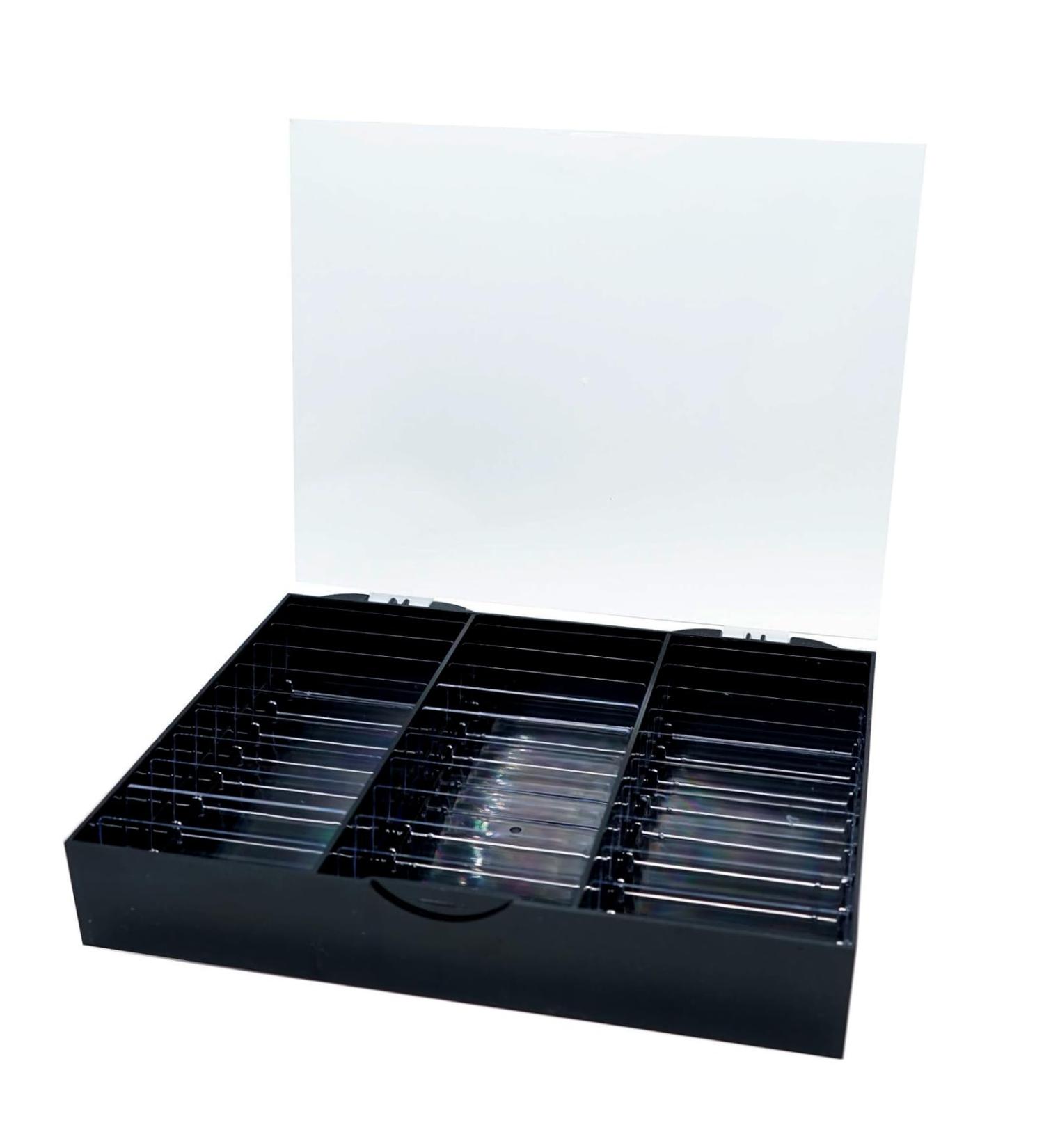 Portable Acrylic Case For Prevent Dust And Dirt Maintain The Cleanliness Suitable For Salons And Personal Use Adjustable Storage Solution Black - Buy Online on SooperMarket.com