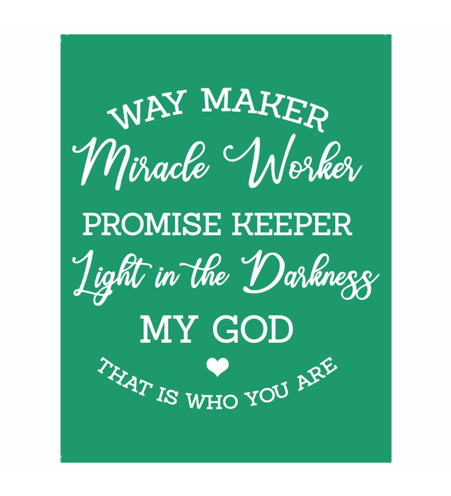 JAJADO Waymaker Bible Verse Silk Screen Stencils - Reusable Self-Adhesive for T-Shirt Printing and DIY Home Decor - Buy Online on SooperMarket.com