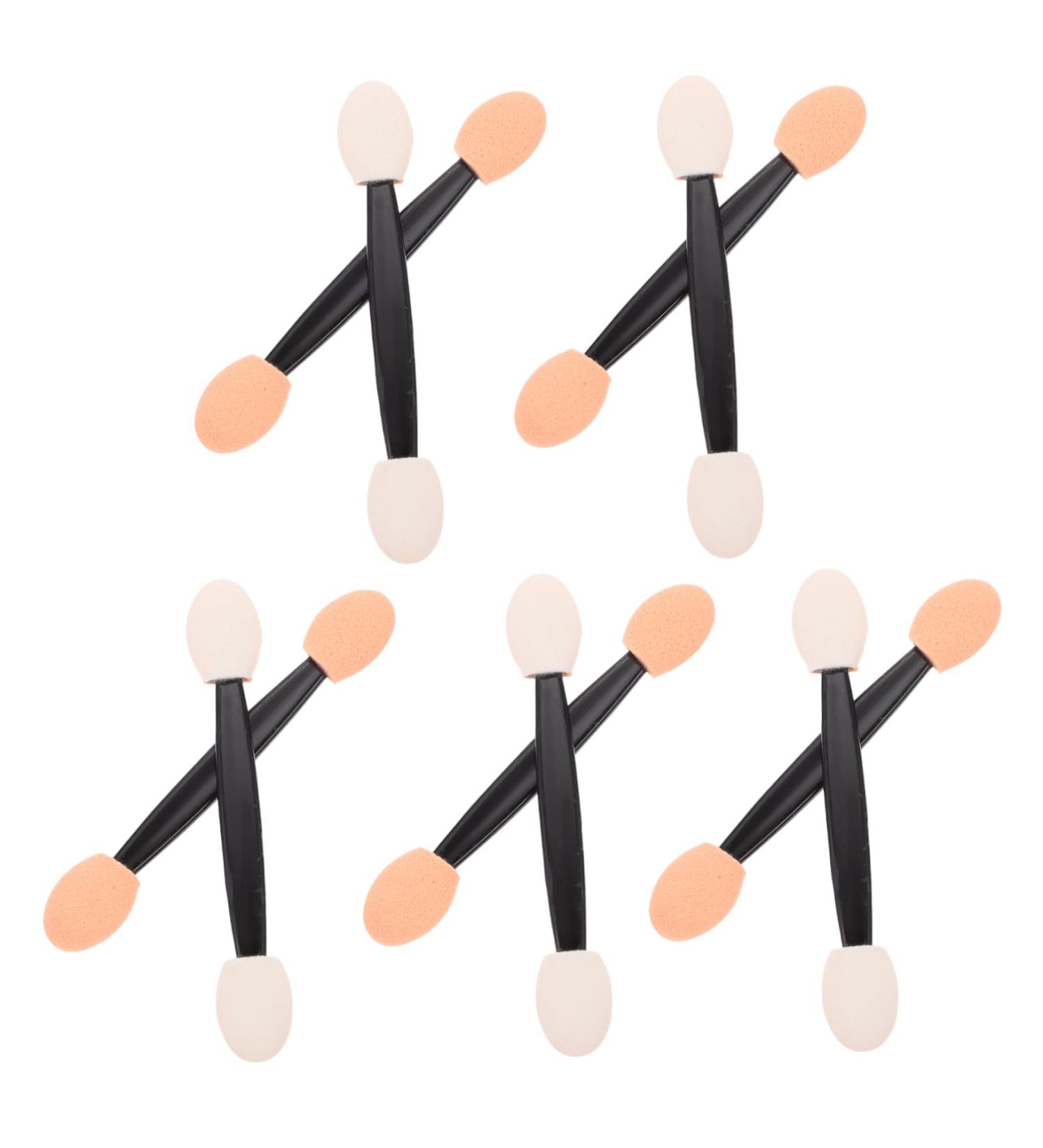 FOYTOKI 200 Pcs Double Ended Eyeshadow Brush Dual Sides Eyeshadow Sponge Eyeshadow Applicator Plastic Black - Buy Online on SooperMarket.com