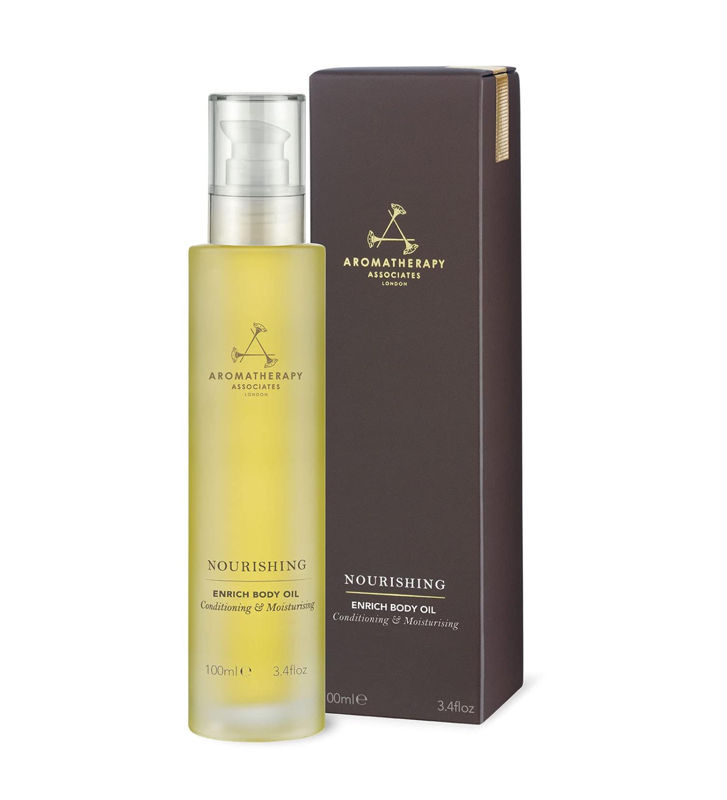Aromatherapy Associates Support Nourishing Enrich Body Oil - Luxurious Coconut & Macadamia Oil for Smooth Skin (3.4 fl oz - Buy Online on SooperMarket.com