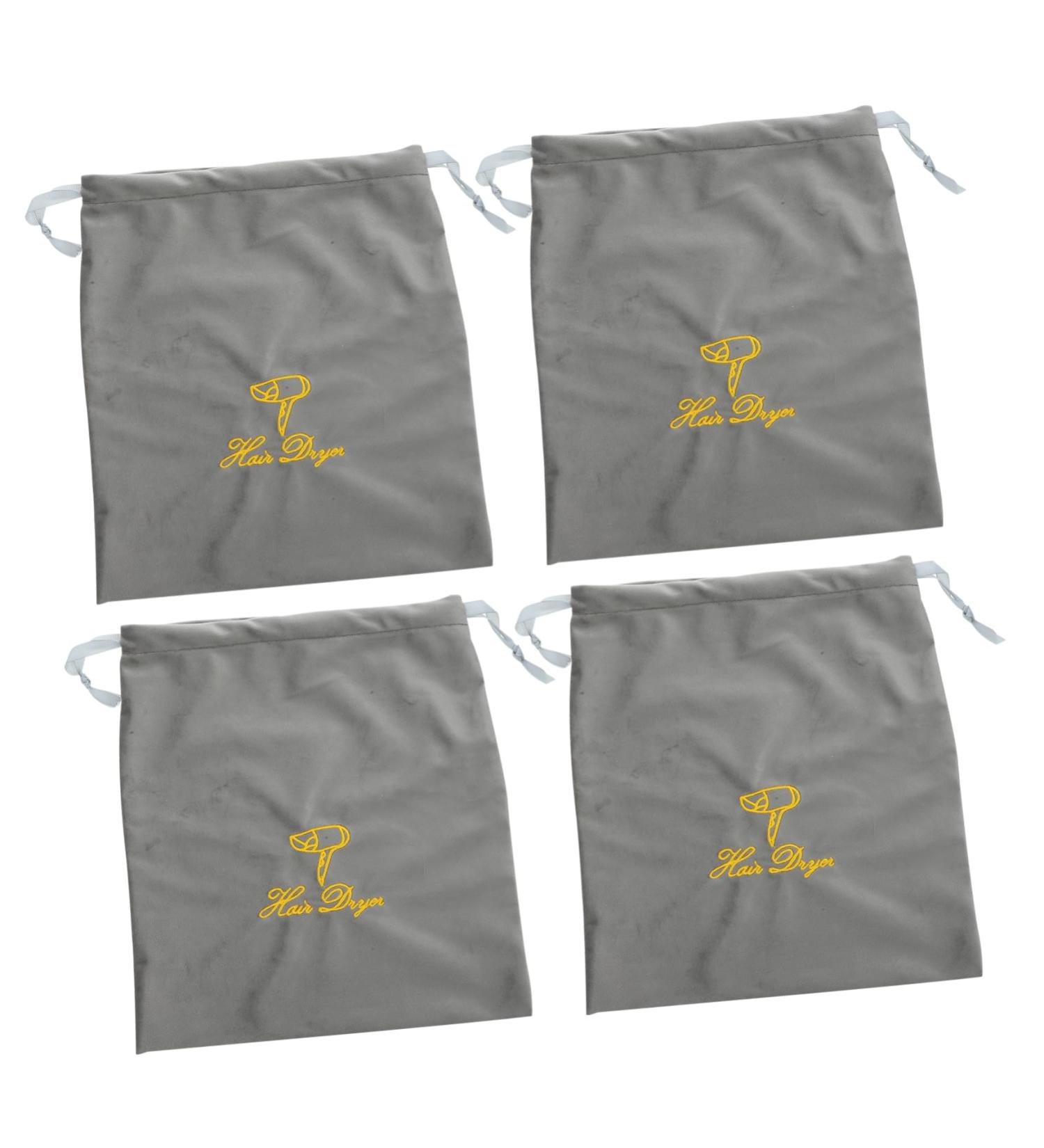 Baluue 4pcs Fabric Drawstring Bags Portable Hair Dryer Bag Drawstring Bag Hair Blow Dryer Bag - Buy Online on SooperMarket.com