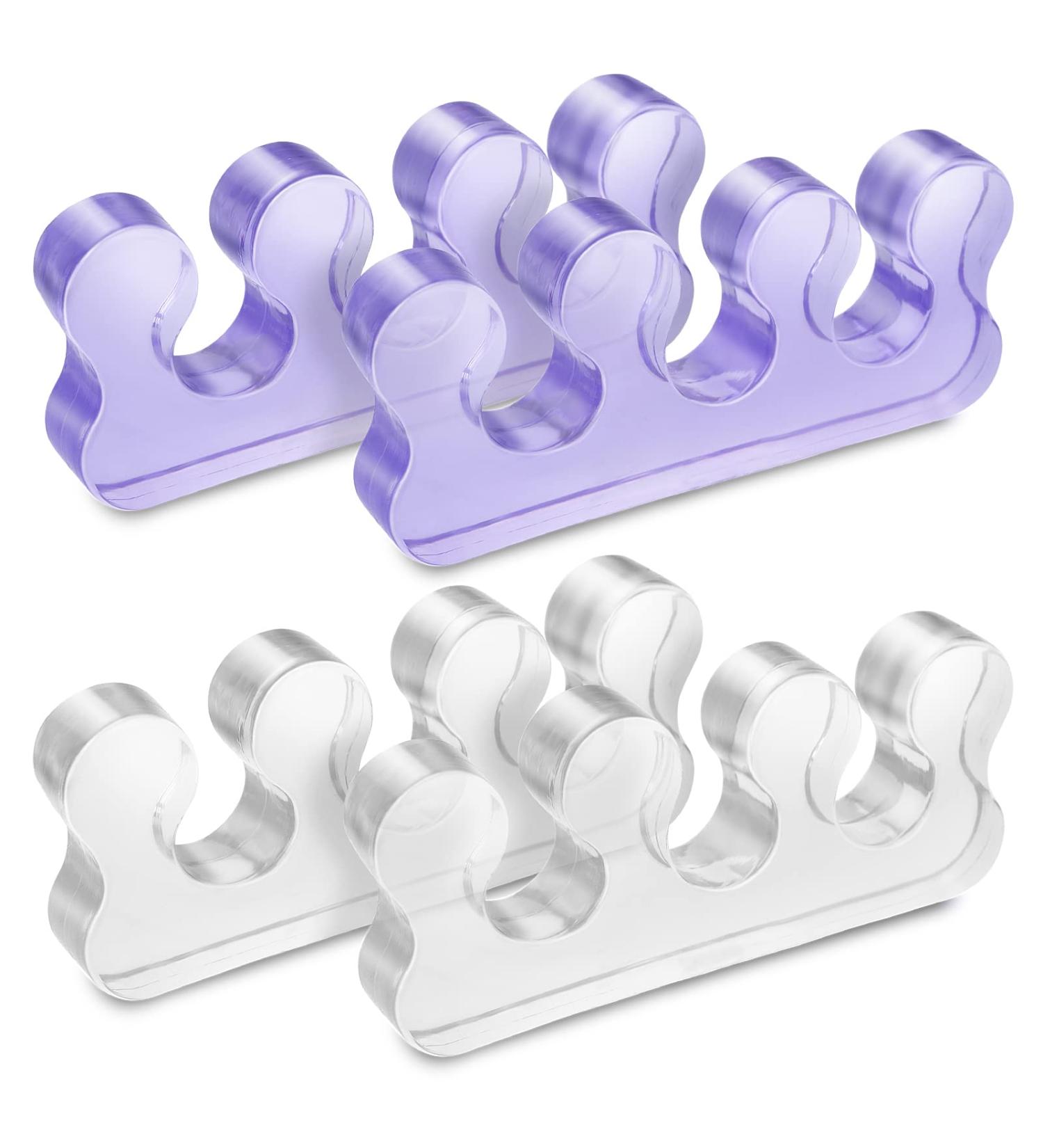 Sibba 2 Pairs Gel Toe Separators for Overlapping Toes, Bunions, Hammer Toe - Foot Pain Relief | Style A - Buy Online on SooperMarket.com