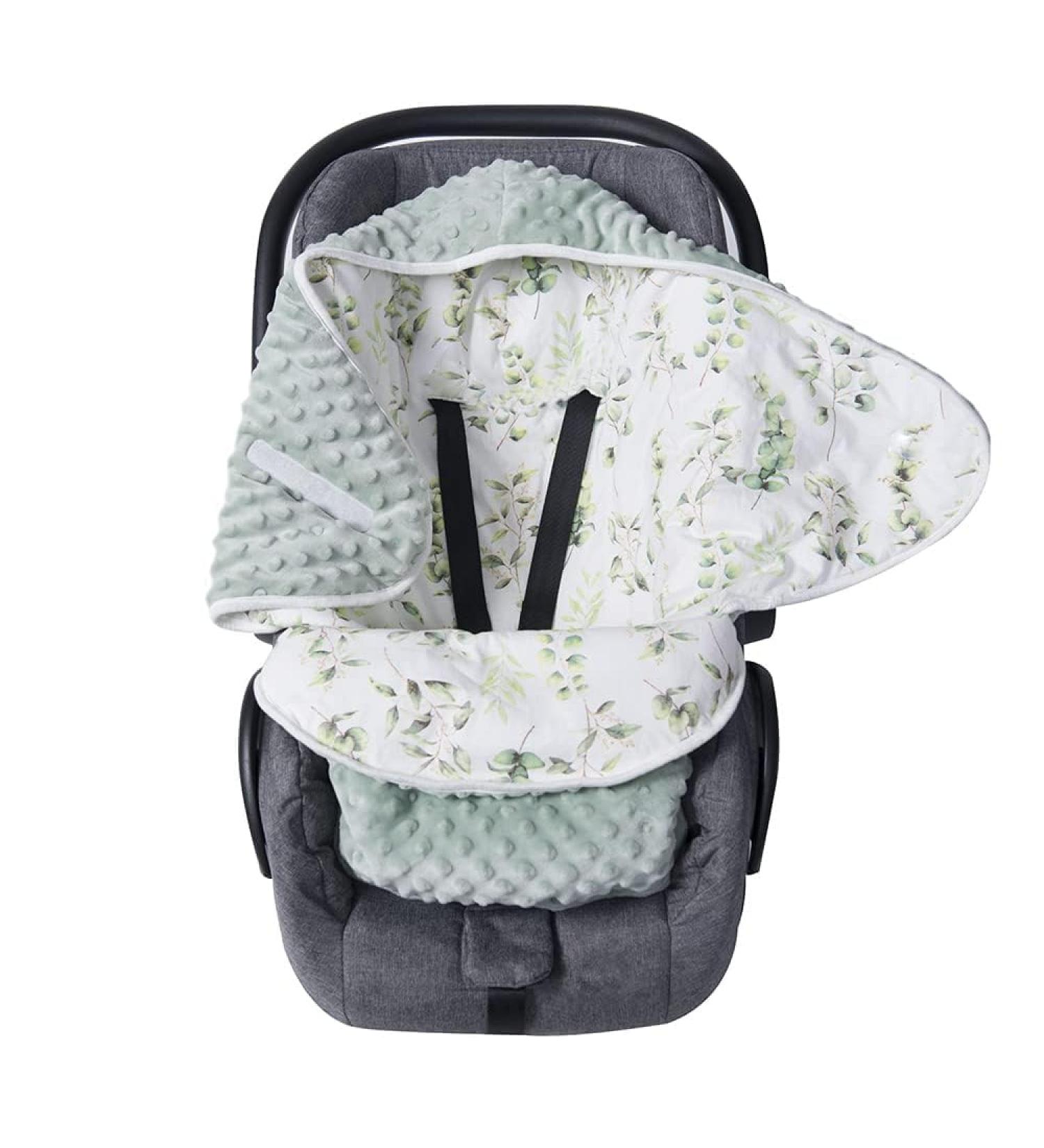 Baby Blanket Swaddle Wrap Winter for Boys Girls | Soft Thick Infant Sleeping Wrap | Warm Unisex Receiving Blankets 6-12 Months (Green Leaves) - Buy Online on SooperMarket.com