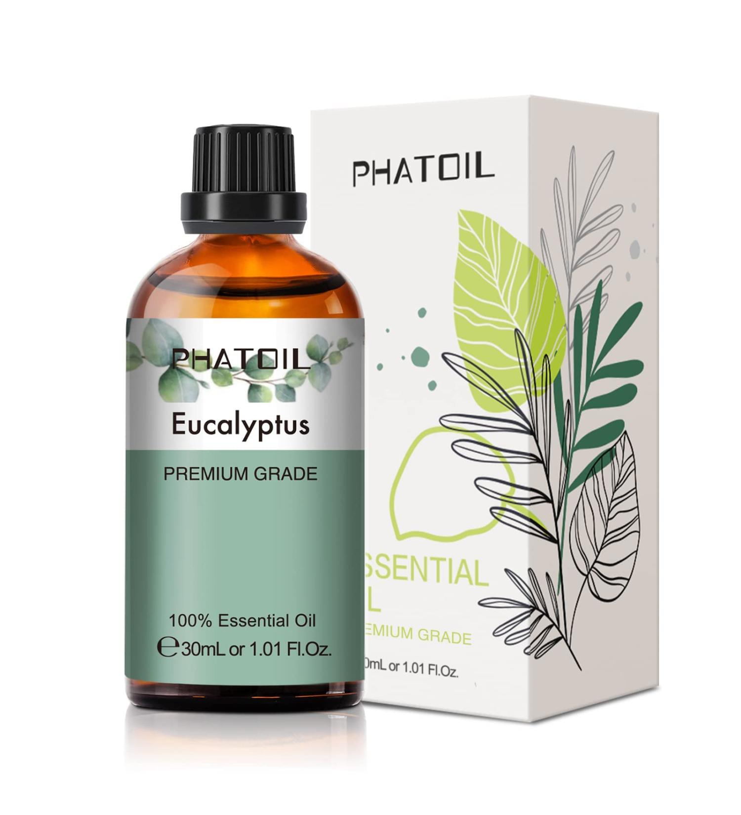 PHATOIL Eucalyptus Essential Oil 30ML - Premium Grade Pure Oil for Diffusers, Aromatherapy, and Candle Making - Buy Online on SooperMarket.com