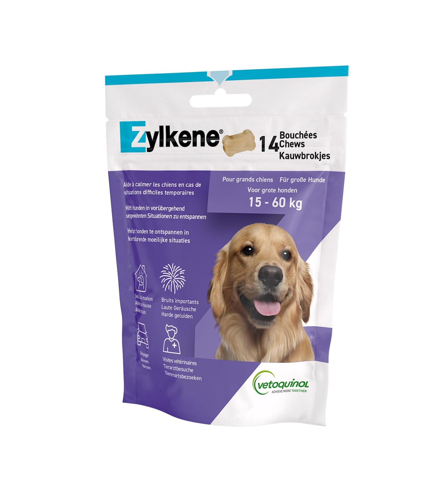 Vetoquinol Zylkene Chews 450 mg (14 Chews) - Calming Solutions for Pets | Buy Internationally - Buy Online on SooperMarket.com