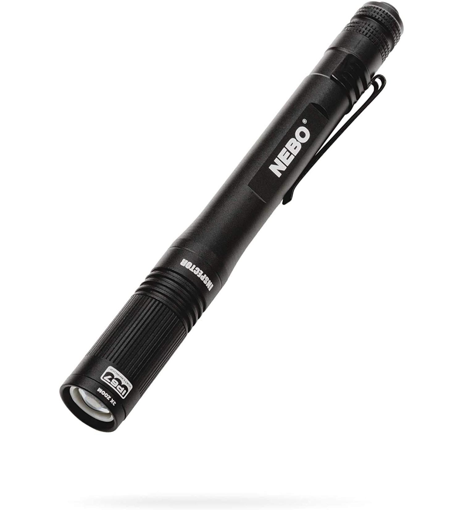 NEBO Inspector  Powerful Waterproof Pocket Light  Three Light Modes  Adjustable Zoom  Impact Resistant  Black - Buy Online on SooperMarket.com