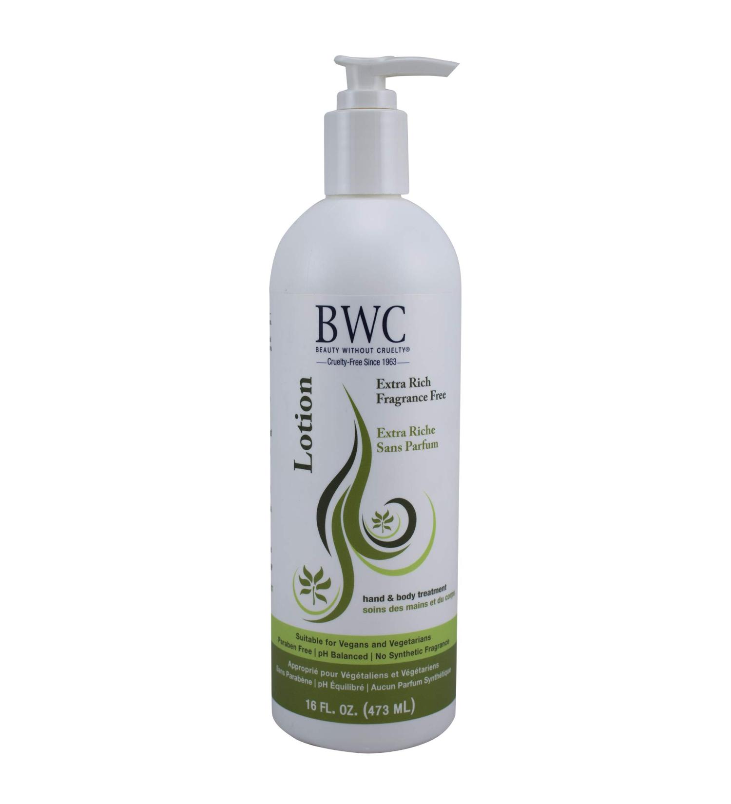 Buy Beauty Without Cruelty Extra Rich Fragrance-Free Hand & Body Lotion 16 fl oz - Vegan Moisturizing and Gentle for All Skin Types - Buy Online on SooperMarket.com