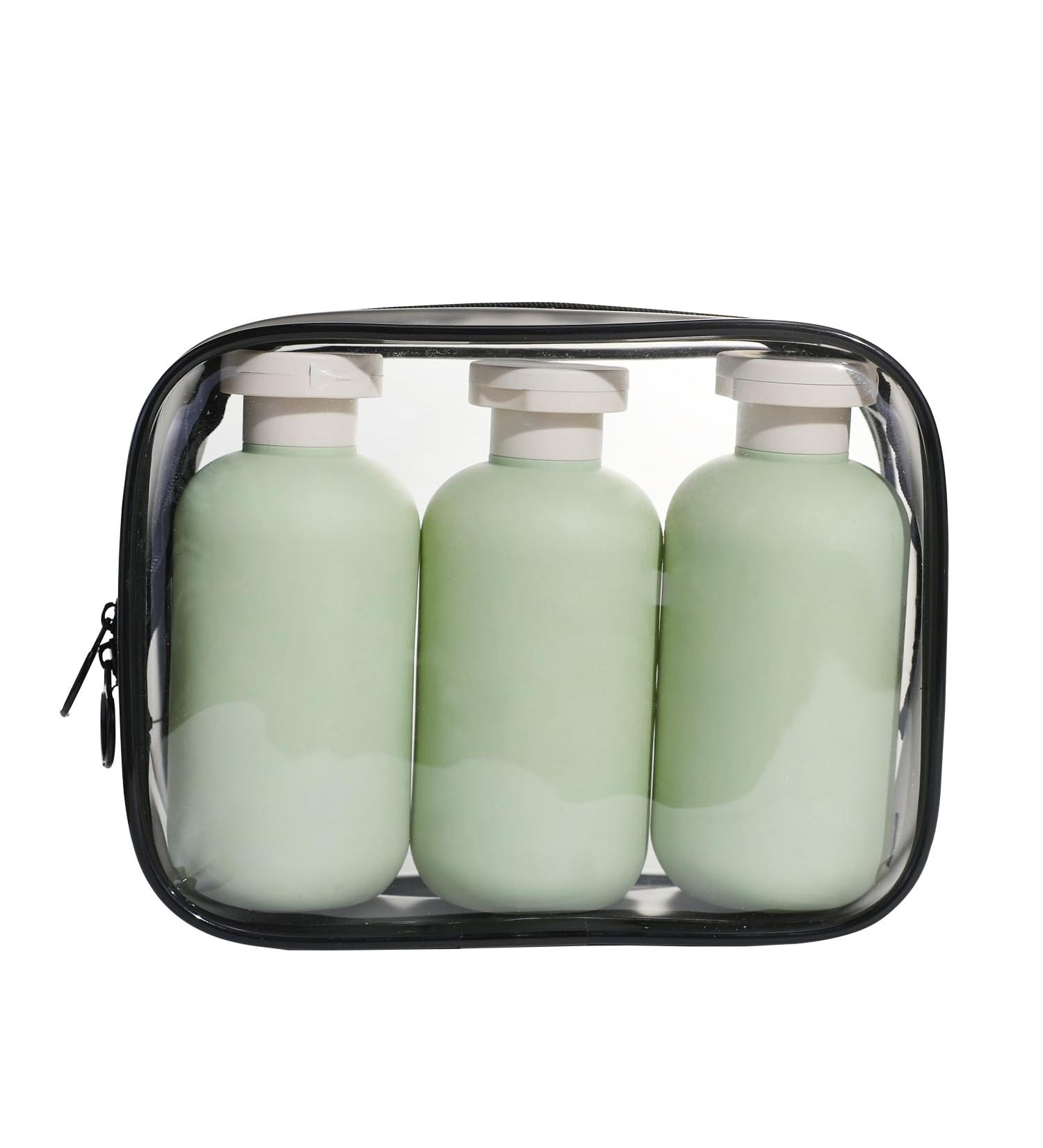 3-Pack 200ml Leak-Proof Squeeze Bottles with Flip Cap - Refillable Travel Containers for Creams Lotions & Shampoo - Buy Online on SooperMarket.com