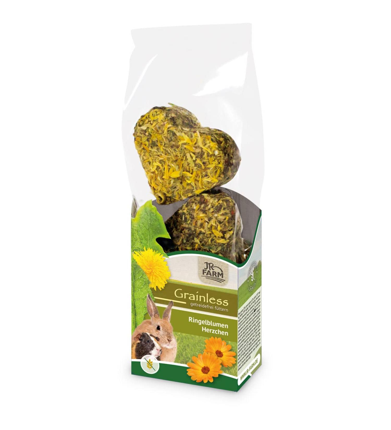 JR FARM Grainless Marigold Hearts - 7 Pieces (105 g) | Natural Pet Treats for Small Animals - Buy Online on SooperMarket.com
