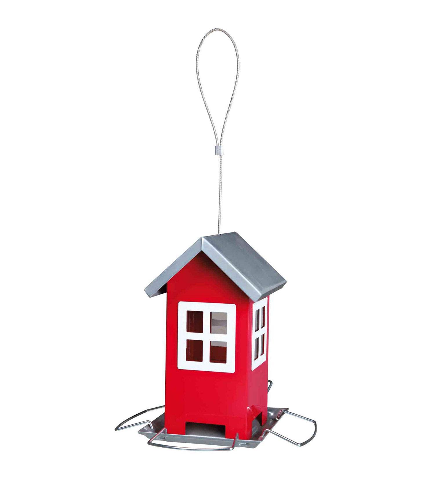 Trixie 55630 Feeding House - 1 000 ml Red/Silver Pet Feeding Station for International Shipping - Buy Online on SooperMarket.com