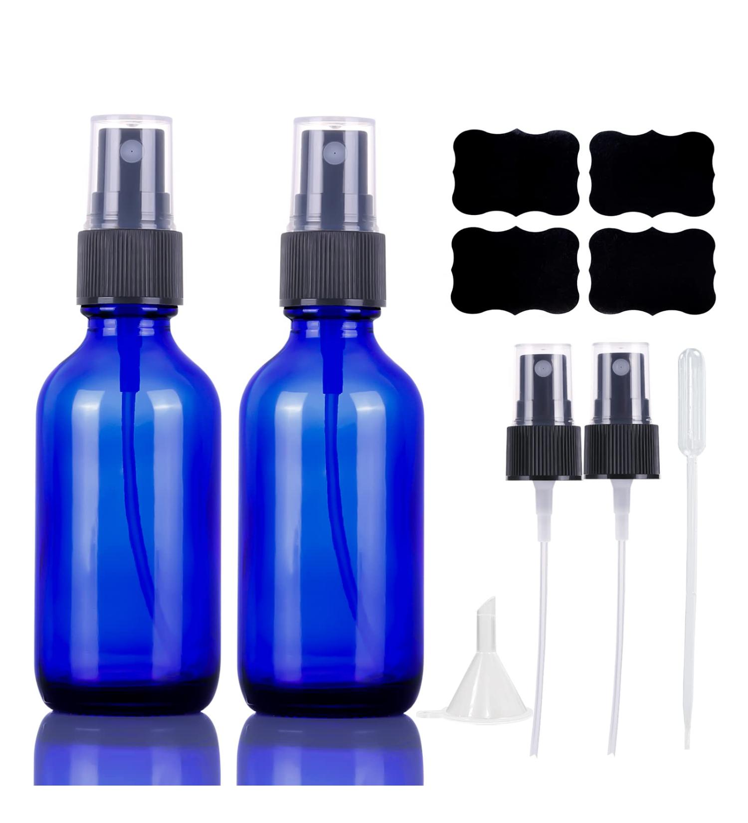 Buy 60ml Blue Spray Bottles - Refillable Travel Fine Fog Spray for Hair Cleaning & Aromatherapy (2-Pack) - Buy Online on SooperMarket.com
