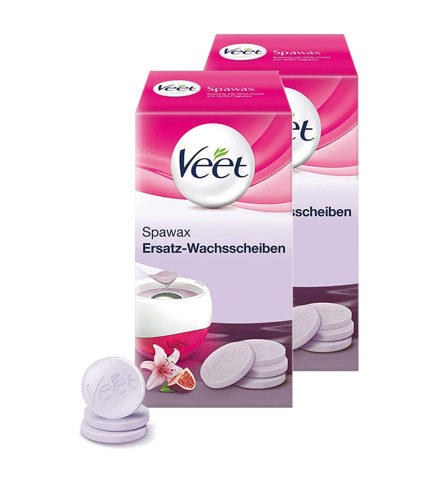Veet Spawax Warmwax Panes - 2x Refill Pack with 12 Long-lasting Hair Removal Wax Panes for Silky-Smooth Skin - Shop Internationally! - Buy Online on SooperMarket.com