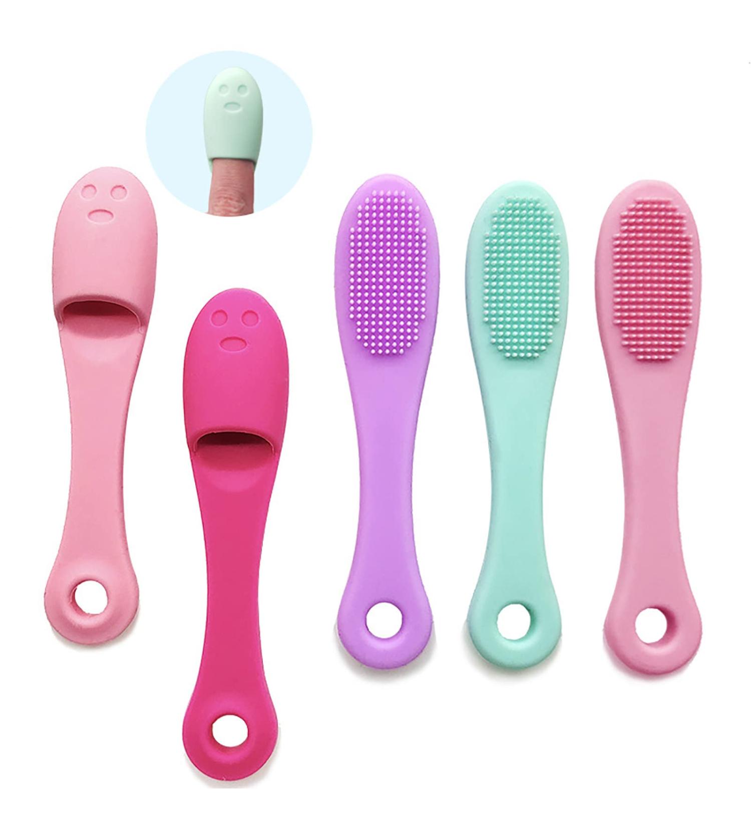 5-Pack Soft Silicone Facial Cleansing Brushes - Gentle Cleanser for Blackhead Removal and Massage - Buy Online on SooperMarket.com