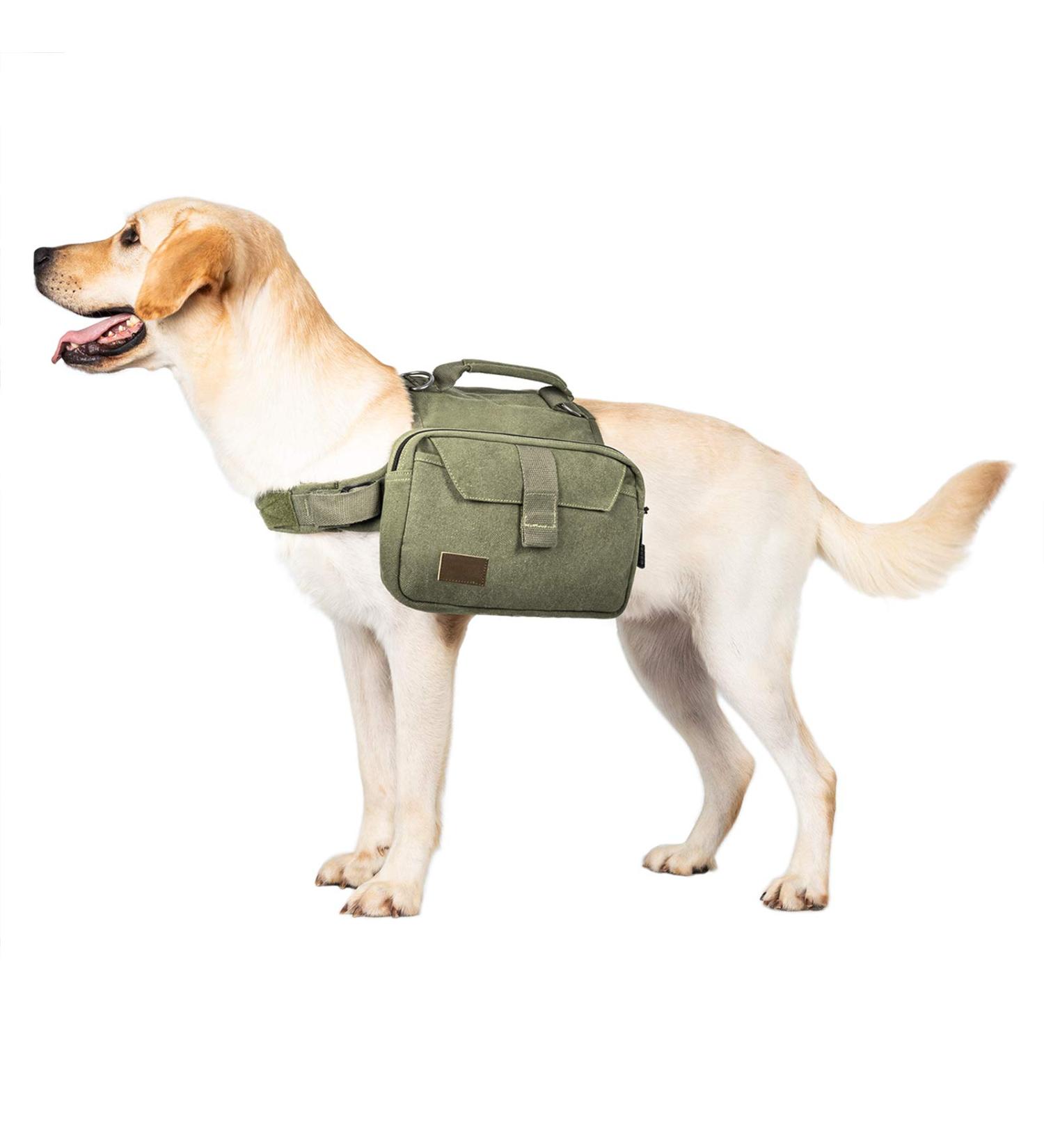 OneTigris Dog Pack Hound Backpack for Medium & Large Dogs | Ranger Green Large - Buy Online on SooperMarket.com