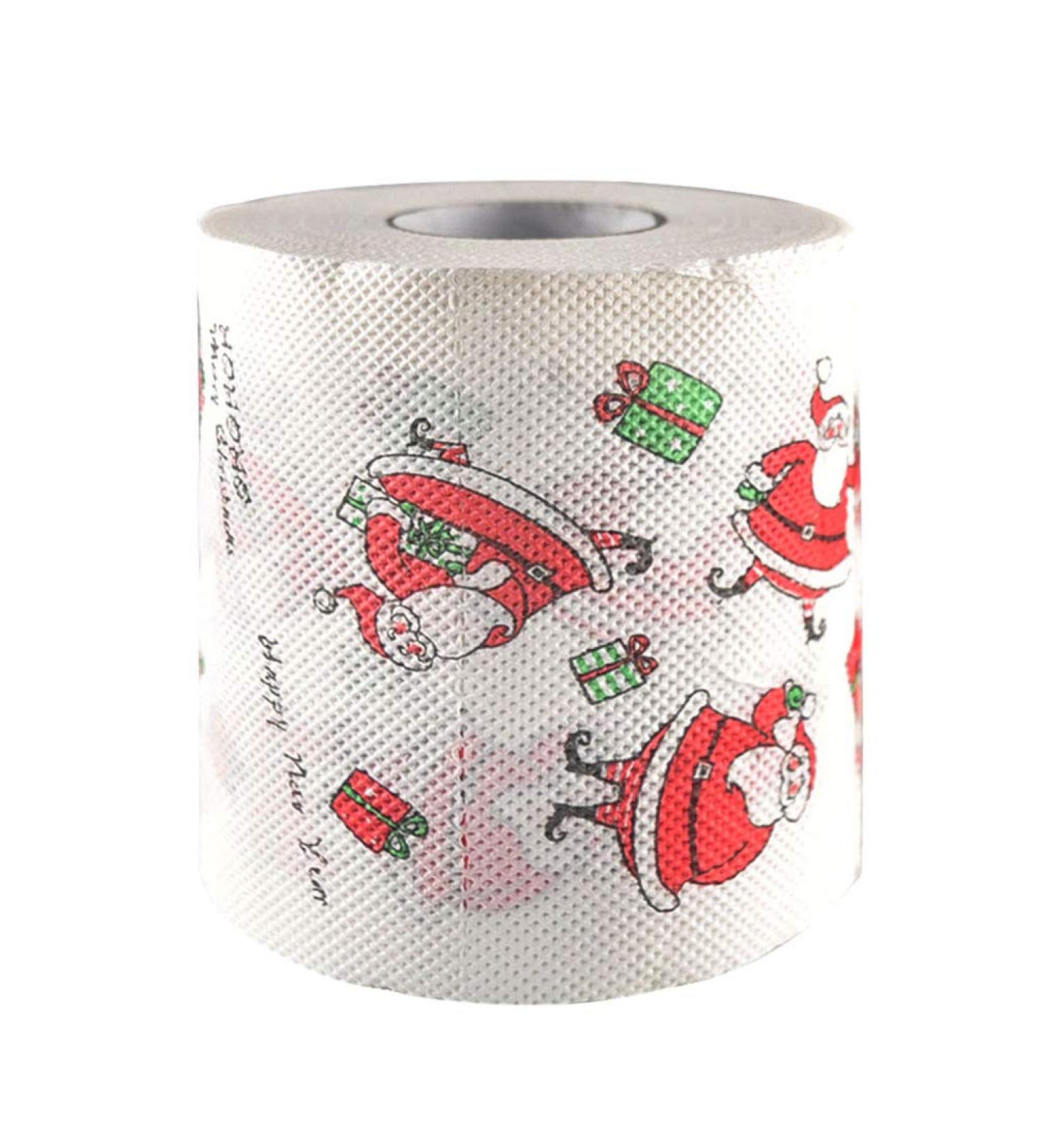 Amosfun Christmas Santa Toilet Paper Tissue Napkin Prank Fun Birthday Party - Buy Online on SooperMarket.com