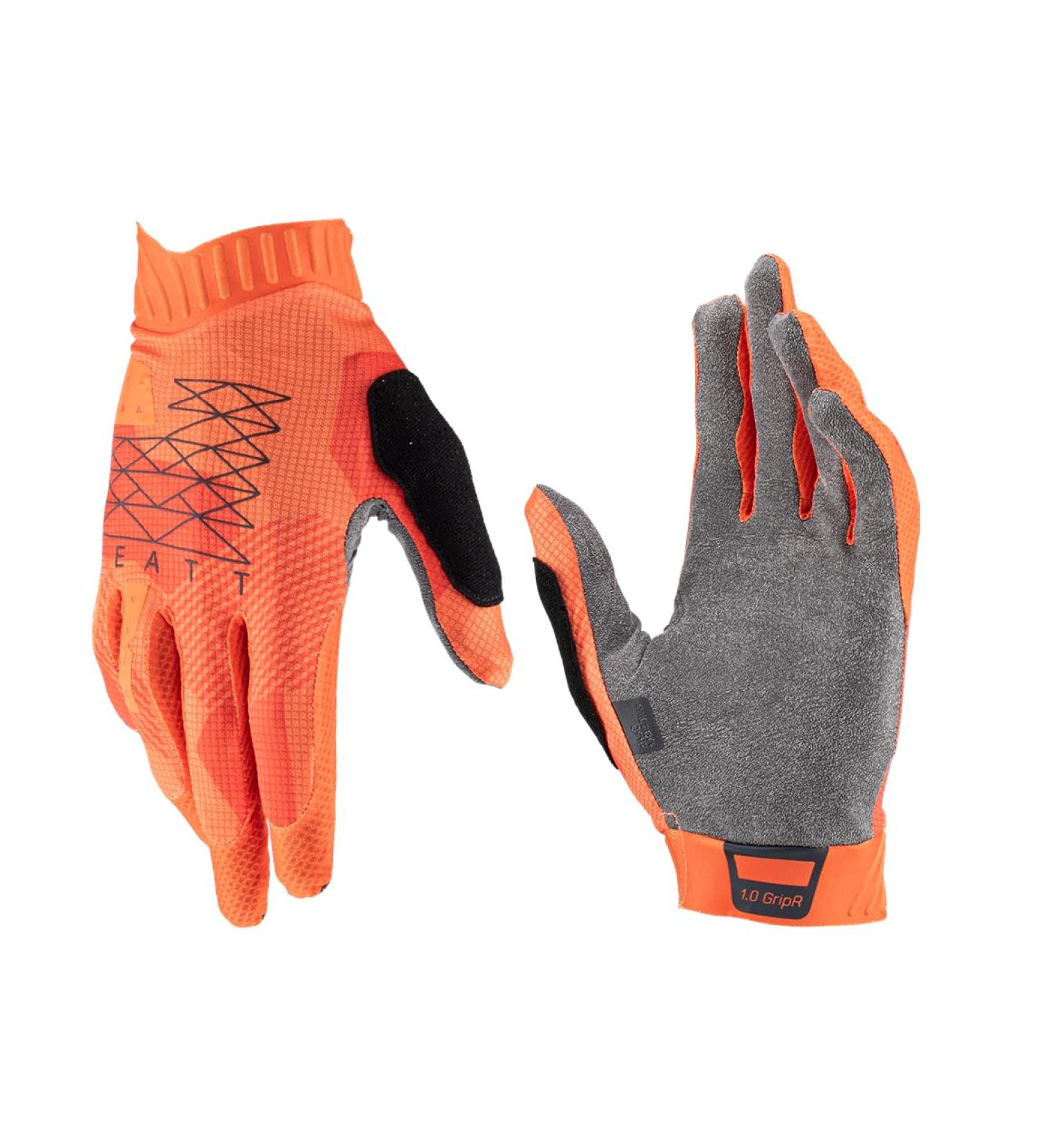 Leatt Unisex Youth Junior MTB 1.0 Gloves Gripr L Flame | Best Quality Mountain Biking Gloves for Kids - International Shipping Available - Buy Online on SooperMarket.com