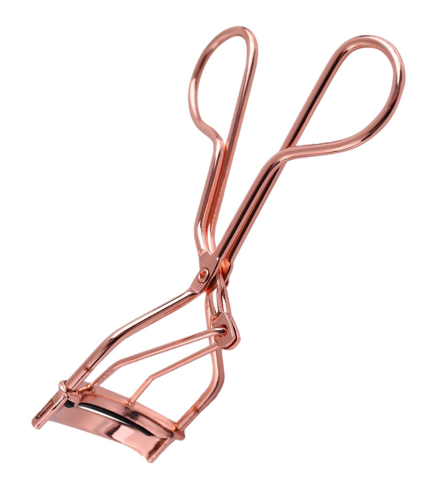 Prakti 1pc Rose Gold Makeup Eyelash Curler Curling Stainless Steel Grip Eyelash Clip Eyelash Cosmetic Makeup Tools Accessories - Buy Online on SooperMarket.com