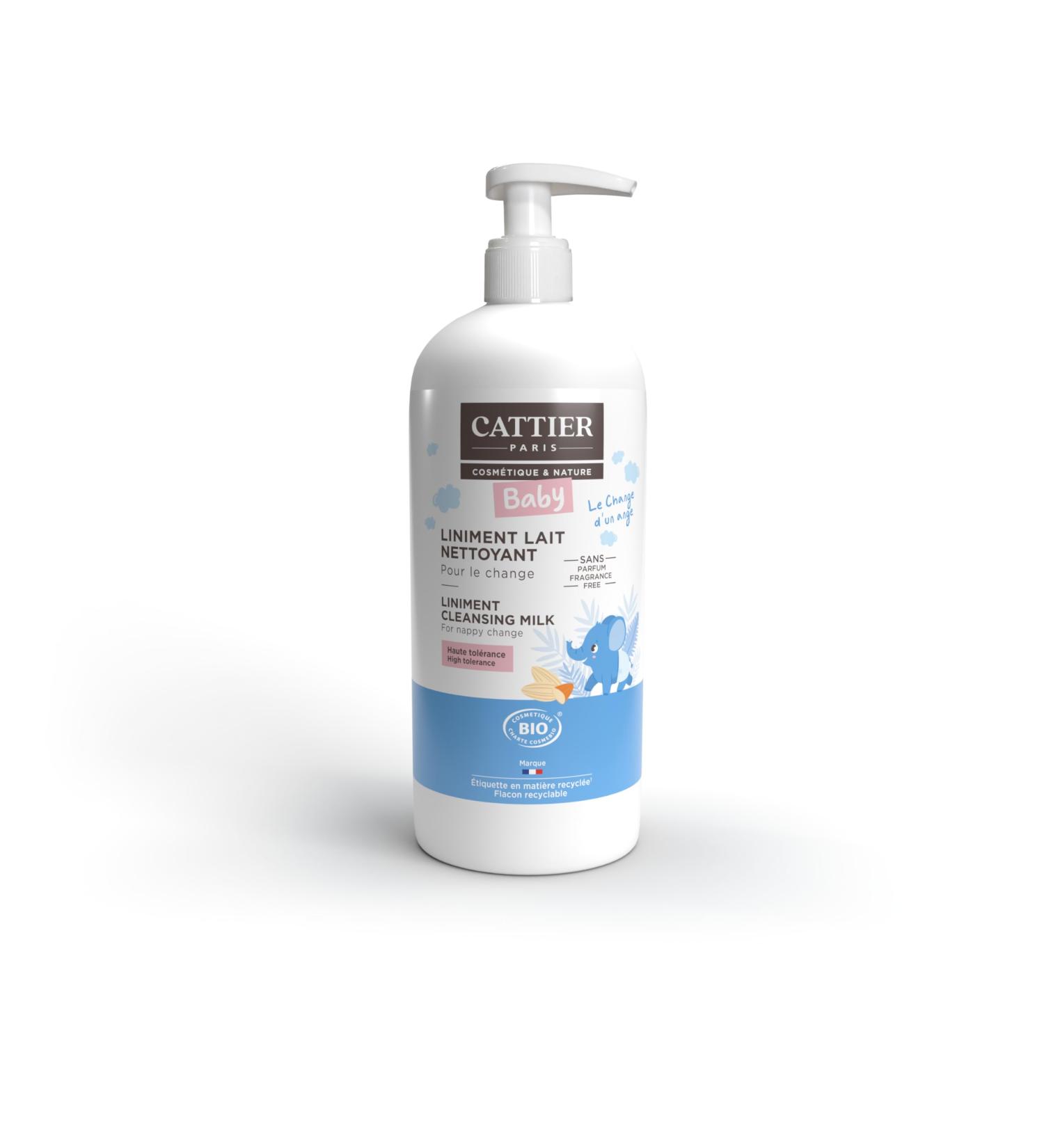 Cattier Liniment Cleaning Milk 500ml - Gentle Baby Care & Hygiene (Pack of 3000) - International Shipping Available - Buy Online on SooperMarket.com