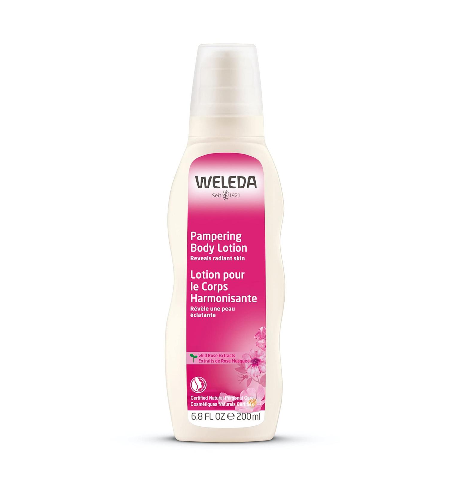 Weleda Wild Rose Body Lotion - 6.8 fl oz (200 ml) | Natural Pampering Moisturizer - Buy Online on SooperMarket.com