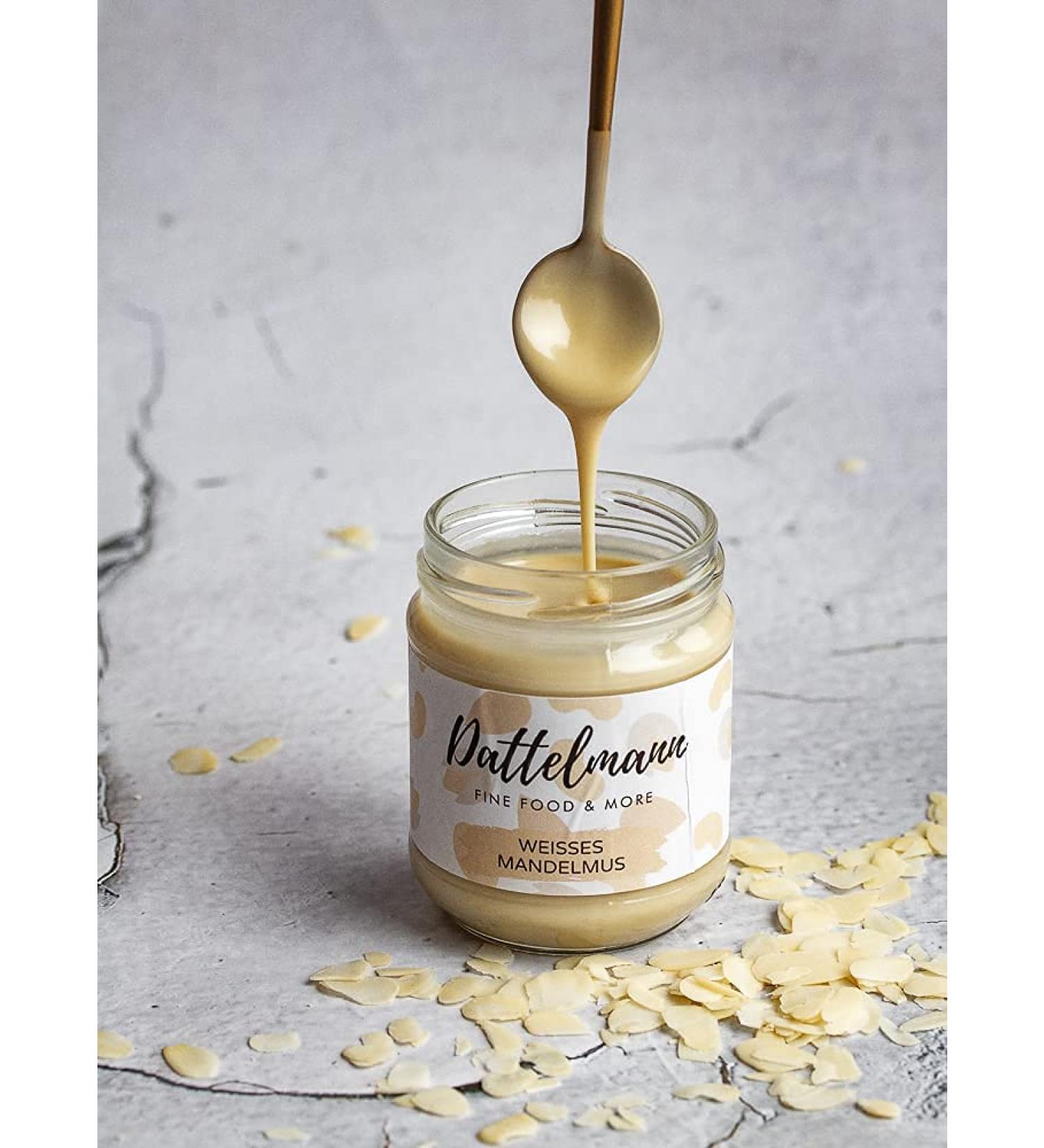 White Almondmus 180g | Sugar-Free Almond Butter | Vegan Protein Spread | Blanched Almonds | Palmyra Delights - Buy Online on SooperMarket.com