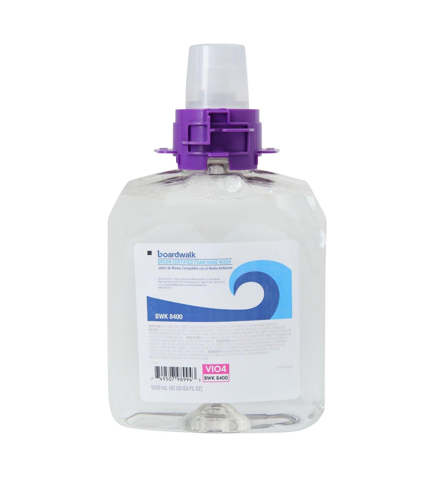 Buy Boardwalk 6165-04-GCE00VL Green Certified Fragrance-Free Foam Soap Refills - 1250 mL (4/Carton) | Eco-Friendly International Shipping - Buy Online on SooperMarket.com