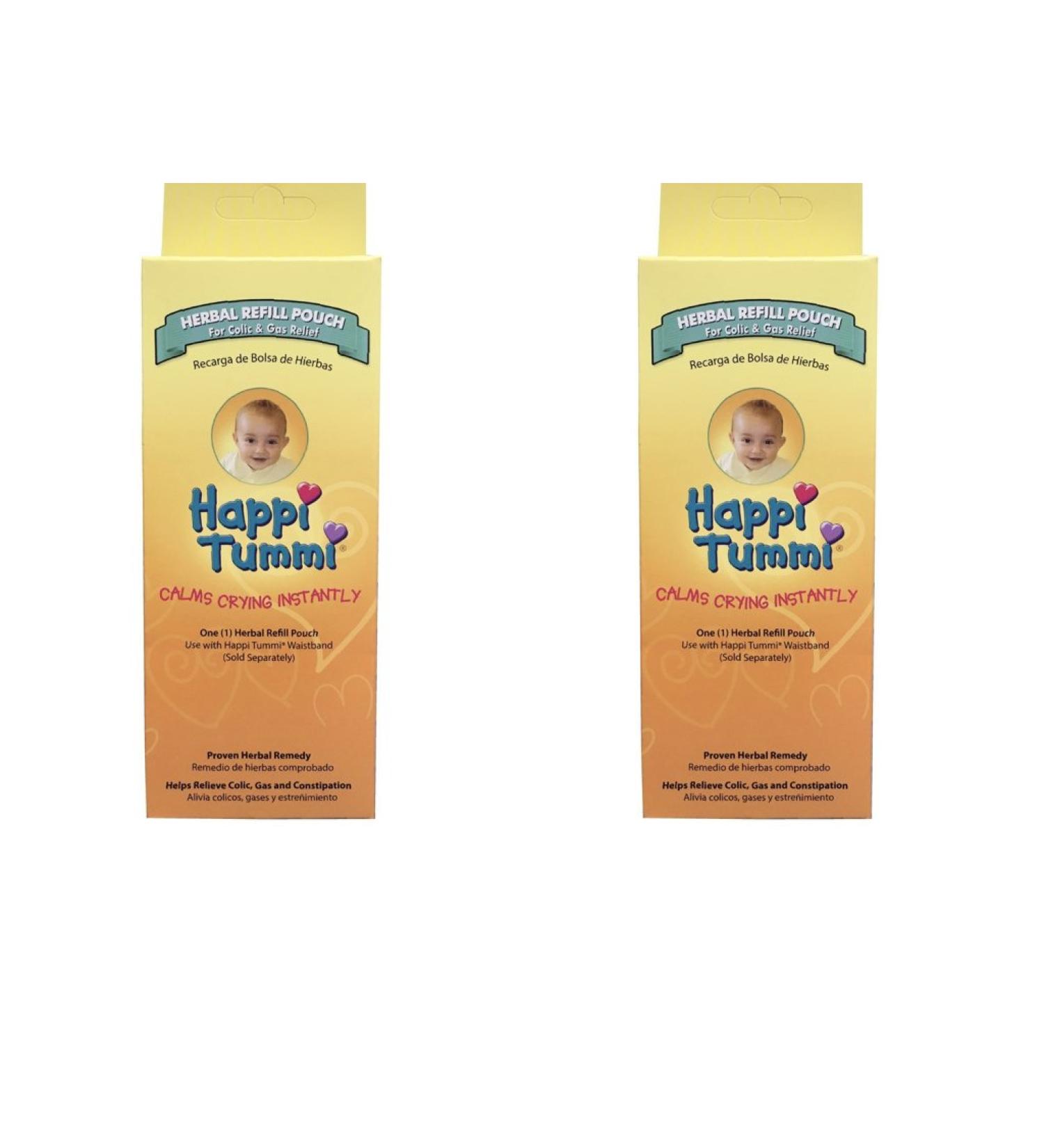 Happi Tummi Herbal Refill Pack - Colic Gas Relief for Infants & Babies - 2 Pack - Buy Online on SooperMarket.com