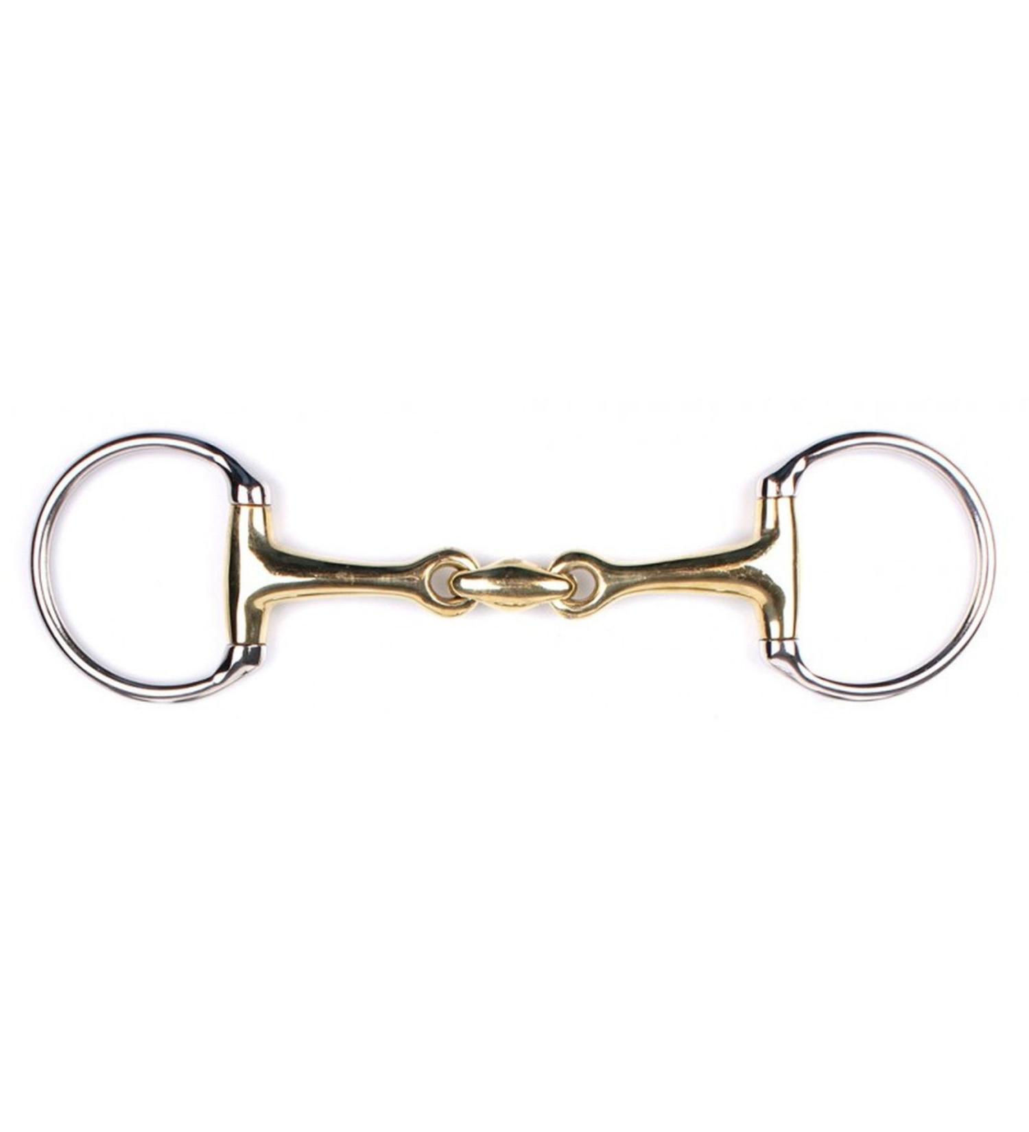 QHP Olive Head Bridle Argentan double broken thickness 17 mm 10.5-14.5 cm (9.5)