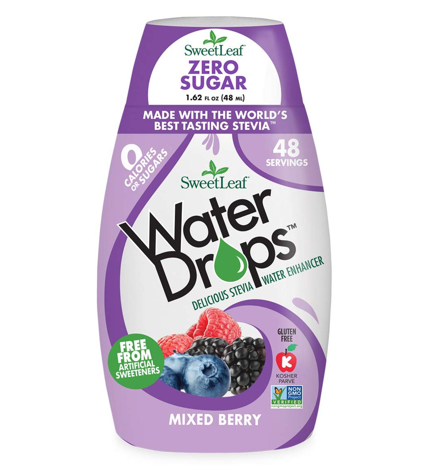 SweetLeaf WaterDrops Mixed Berry - 1.62 Fl Oz Flavoring | Sugar-Free Water Enhancer - Buy Online on SooperMarket.com