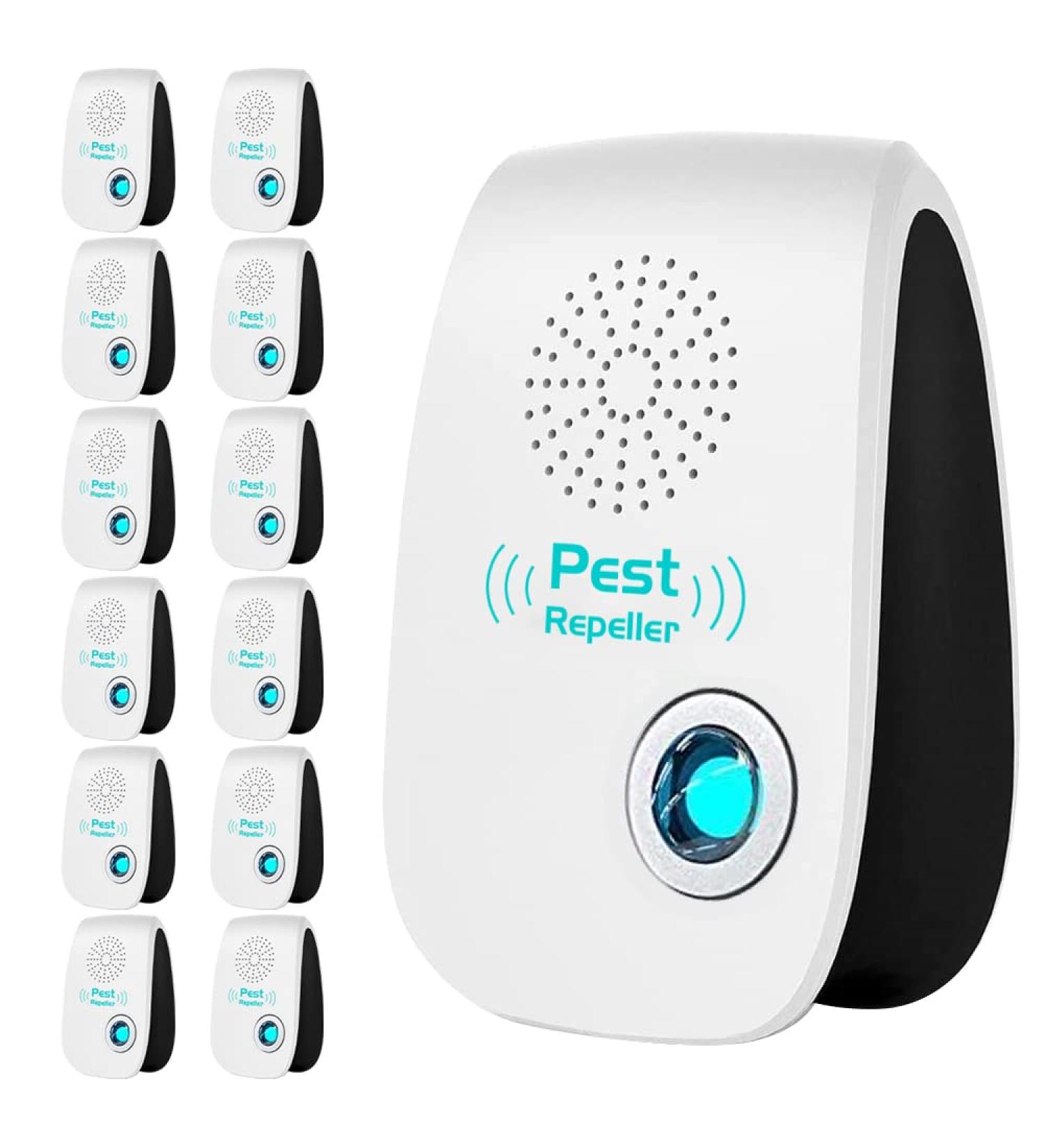 2023 Upgraded Dual Ultrasonic Pest Repeller 12 Pack - Electronic Pest Control for Insects, Roach, Mice, Spider, Mosquito - Ideal for Home, Kitchen, Office, Warehouse, Hotel, Garage - Buy Online on SooperMarket.com