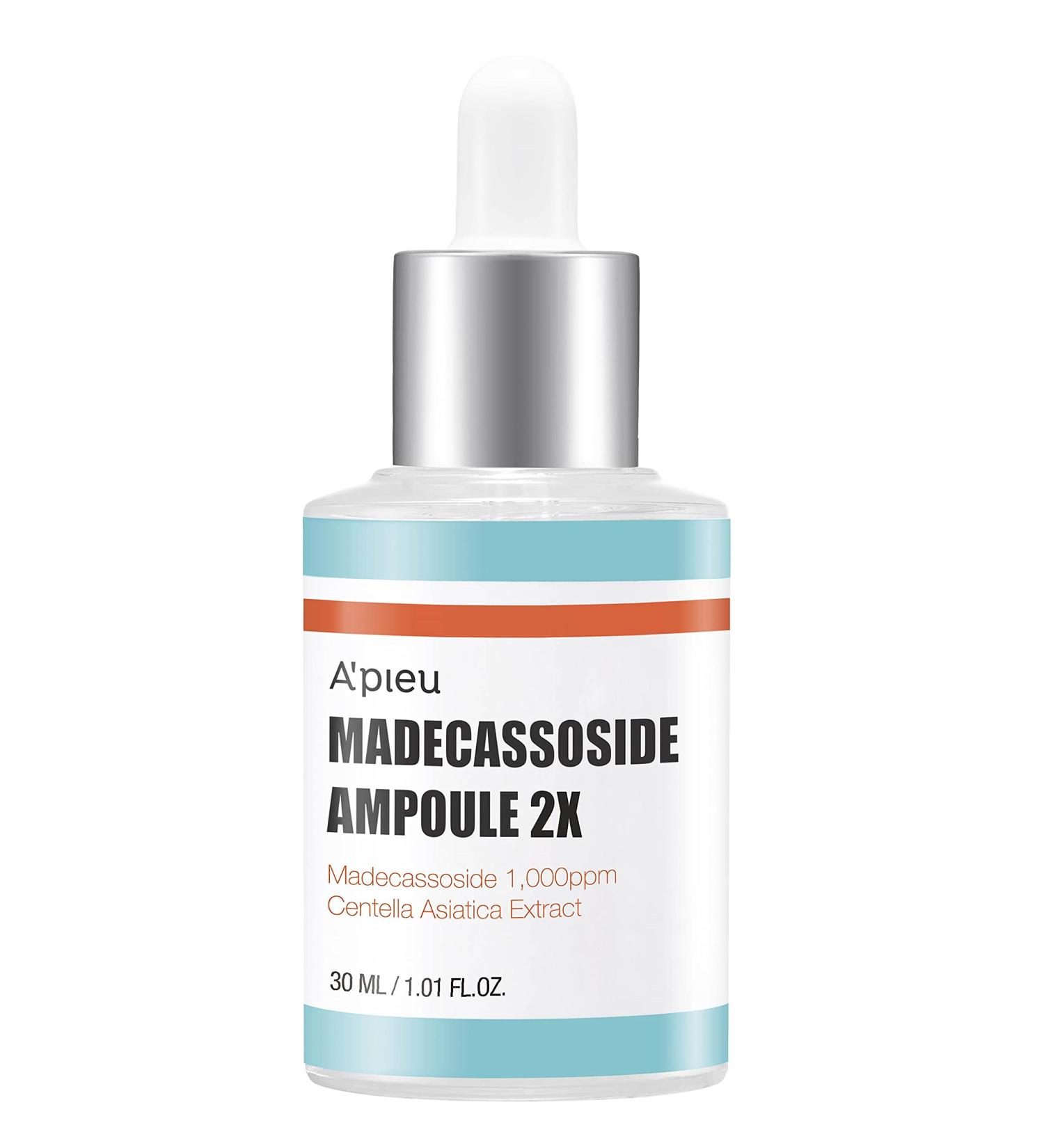 A'PIEU Madecassoside Ampoule 1.01oz (30ml) - Centella Asiatica & Madecassoside Serum for Sensitive Skin | Intensive Soothing & Deep Moisture - Buy Online on SooperMarket.com