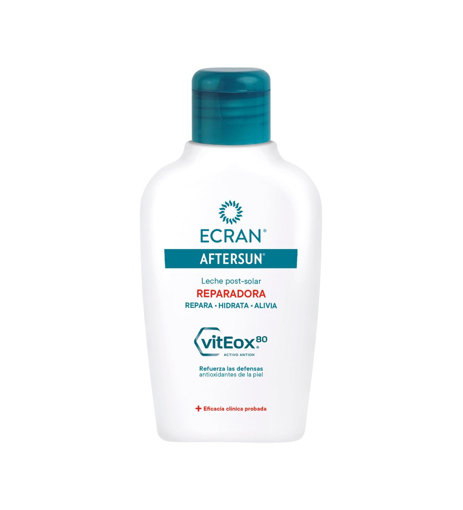 Ecran Aftersun Post Solar Moisturizing Milk 100ml - Travel Size Shea Butter Repair Lotion for Sunburn Relief - Buy Online on SooperMarket.com