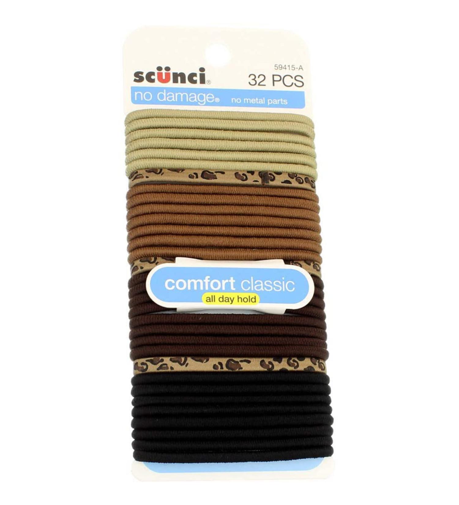 Scunci No Damage Elastics - Comfort Classic All Day Hold - 32 Pack - Buy Online on SooperMarket.com