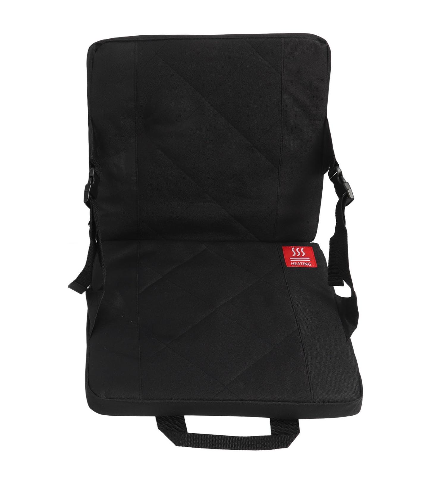 Heated Seat Cushion for Backrest - Waterproof Breathable 3 Temperature Levels Portable & Foldable for Camping & Outdoors - Buy Online on SooperMarket.com