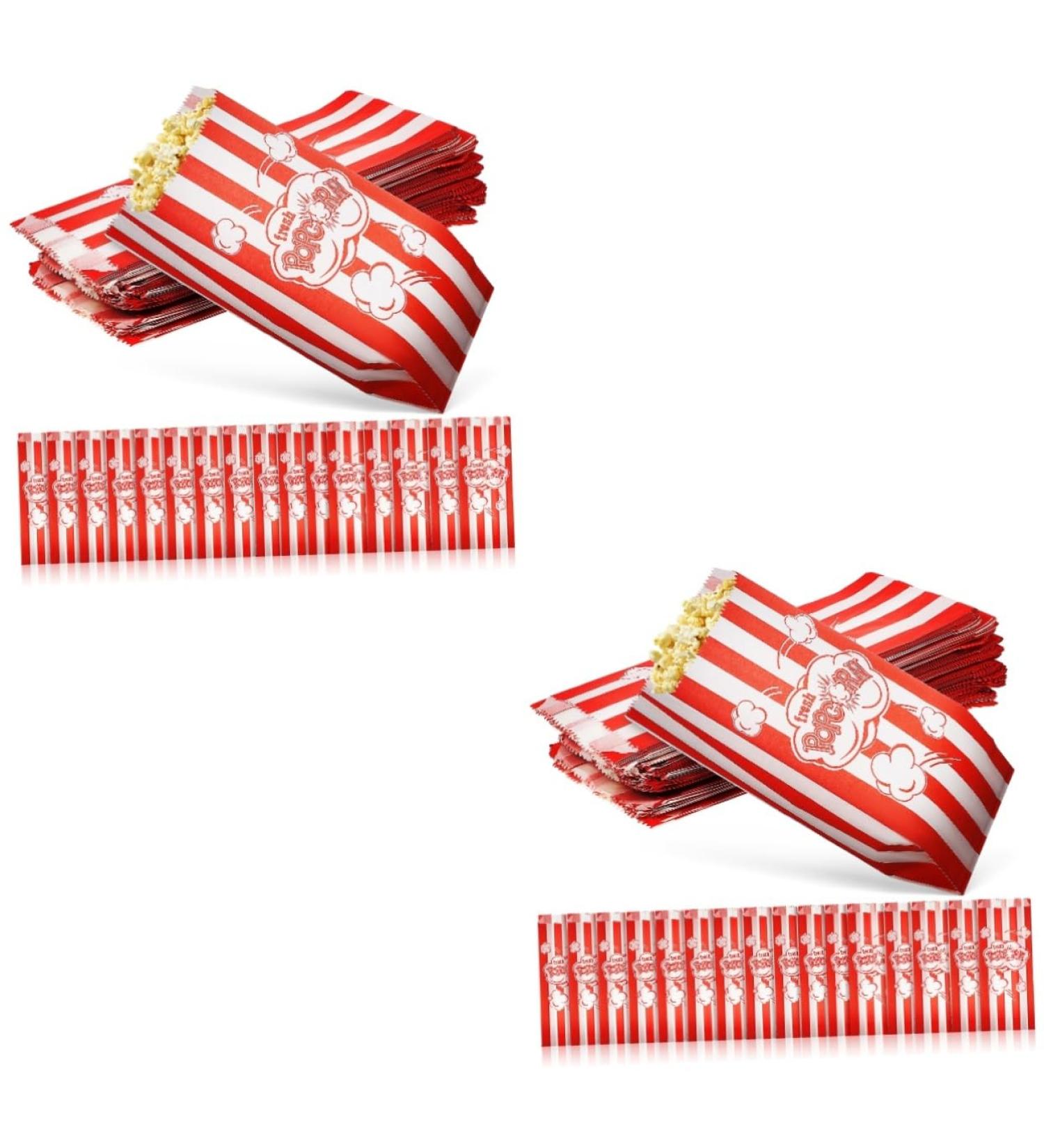 MAGICLULU 200 Pcs Packing Bag Candy Bags Popcorn Containers Paper Treats Bolsitas Popcorn Favor Bags Popcorn Bags for Party Birthday Party Favors Coated Paper Micro-wave Oven Marshmallow - Buy Online on SooperMarket.com
