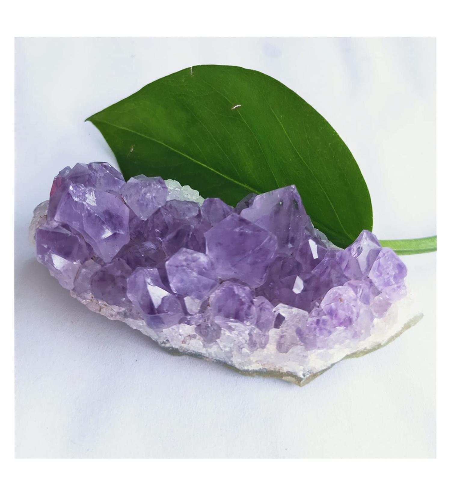Natural Crystal Rough 60g Crystal Cluster Natural Small Amethyst Quartz Stone Crystals Home Decor Household - Buy Online on SooperMarket.com