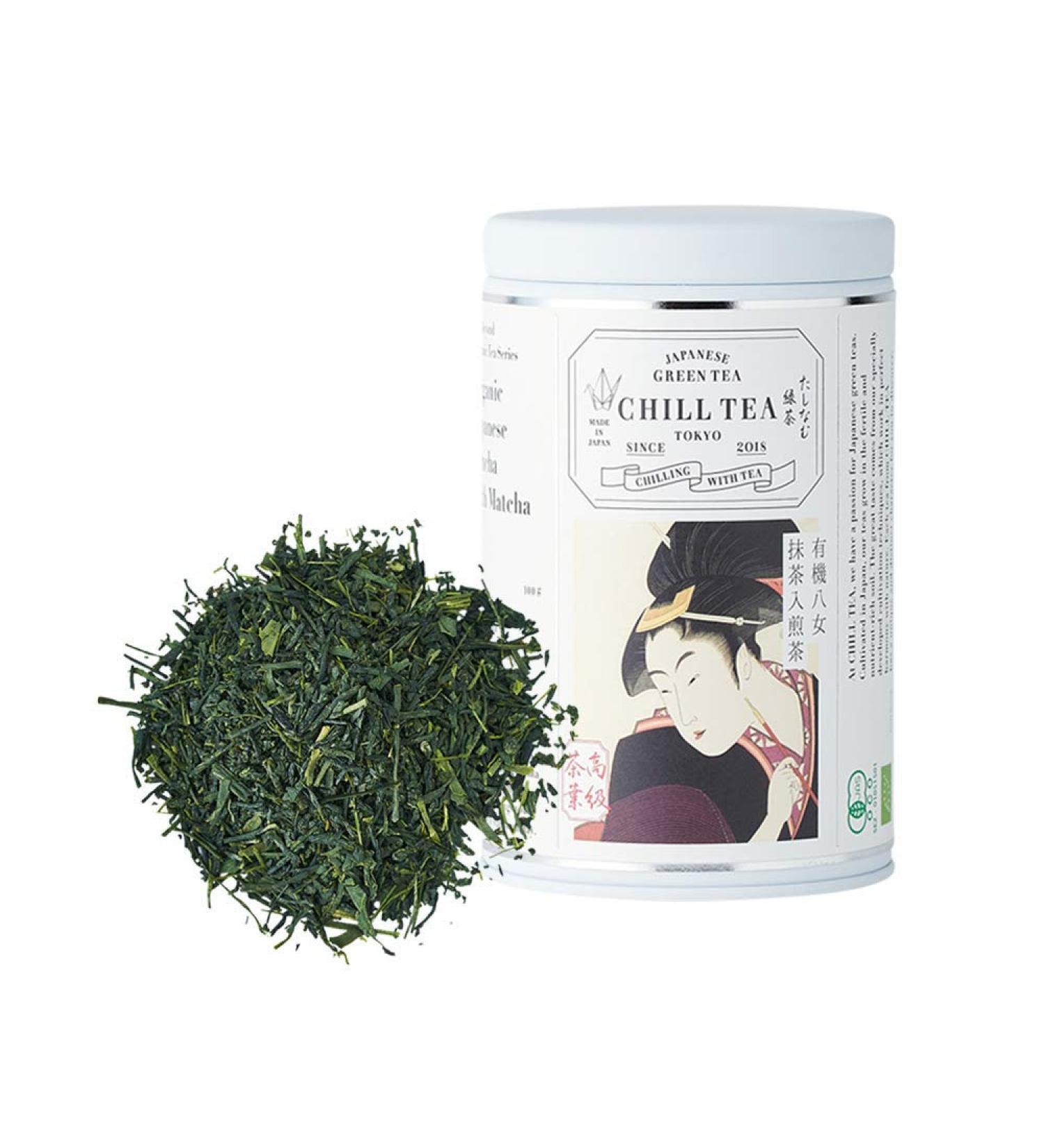 CHILL TEA Tokyo Japanese Sencha with Matcha Green Tea - First Flush Umami Blend, 100g Loose Leaf - Buy Online on SooperMarket.com