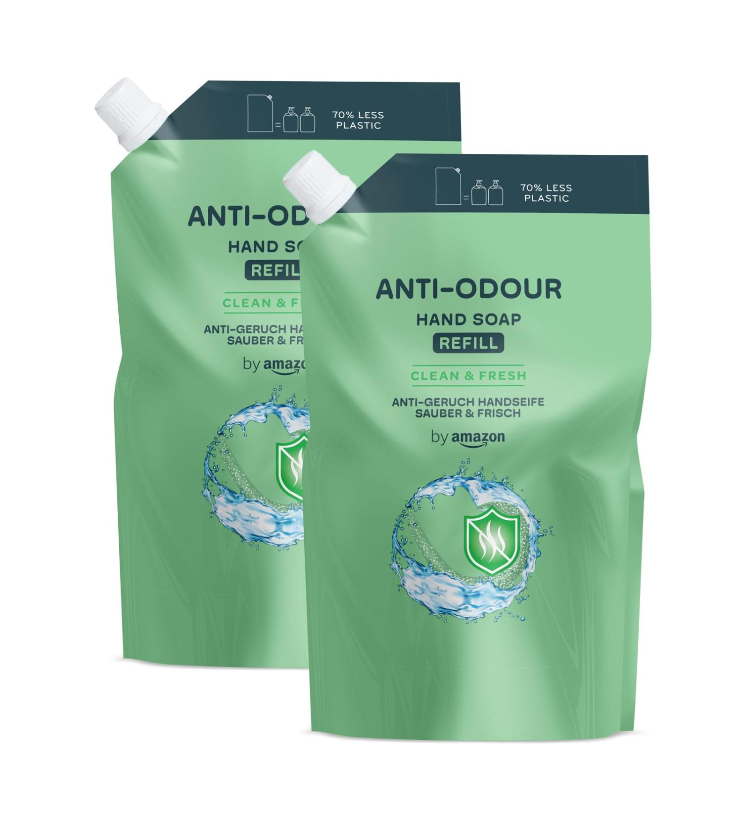 Buy Amazon Anti-Odour Hand Soap Refill Pack | 2 x 1000 ml - International Shipping Available - Buy Online on SooperMarket.com