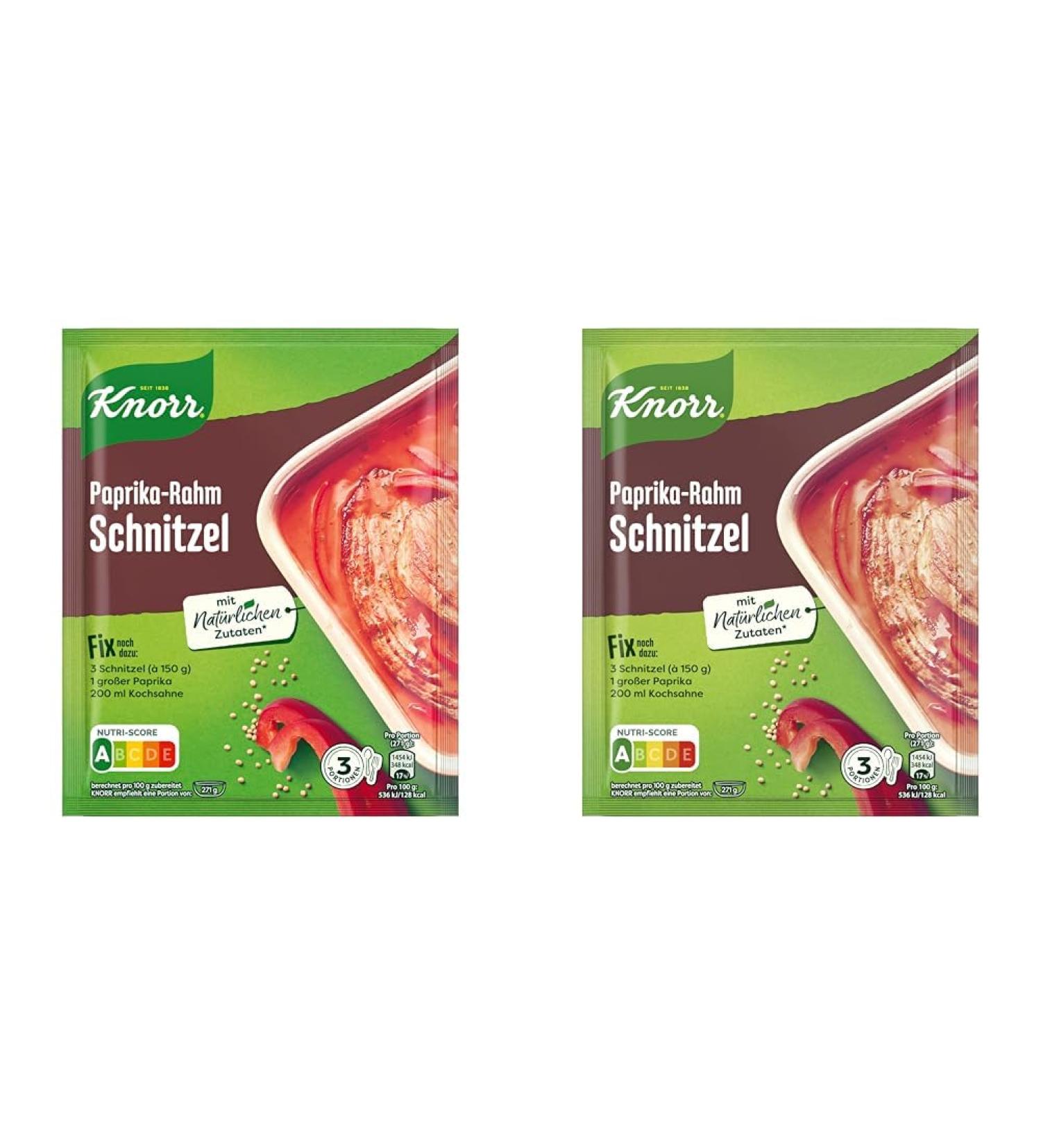 Buy KNORR FILM MISSION Paprika-Rahm Schnitzel - 43g (2 Pack) | Delicious & Natural Ingredients for Perfect Schnitzel | International Shipping - Buy Online on SooperMarket.com