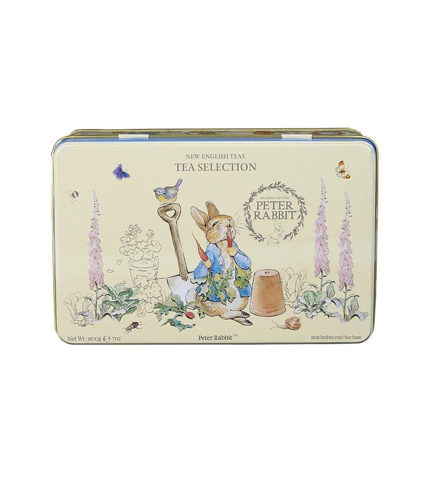 New English Teas Peter Rabbit Gift Tea Caddy with 100 English Tea Bag Selection - Beatrix Potter - Buy Online on SooperMarket.com
