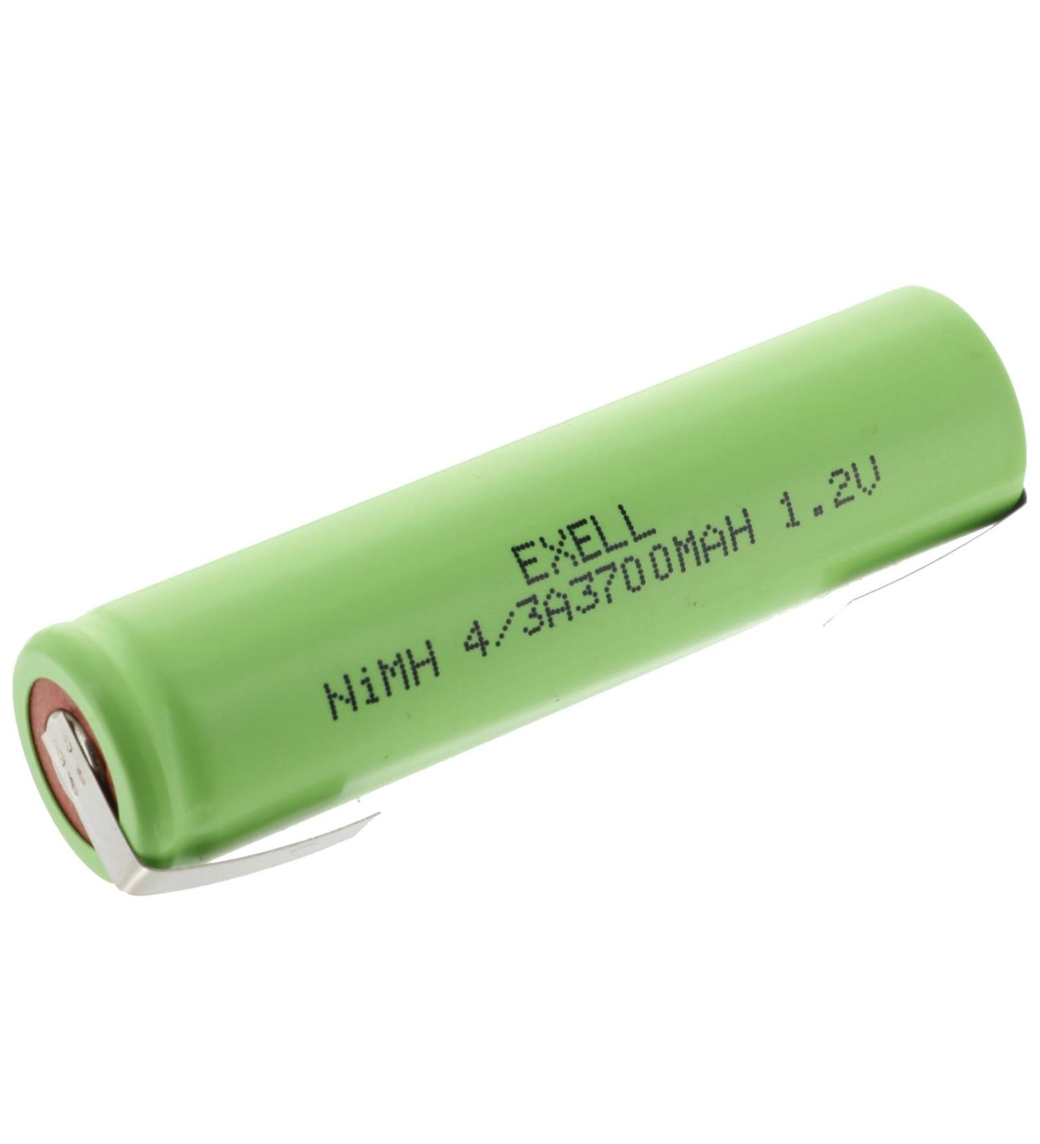 Exell 1.2V 4/3A 4200mAh NiMH Rechargeable Battery w/Tabs - High Power for Telecom UPS Smart Grid RC Devices & Electric Tools - Buy Online on SooperMarket.com
