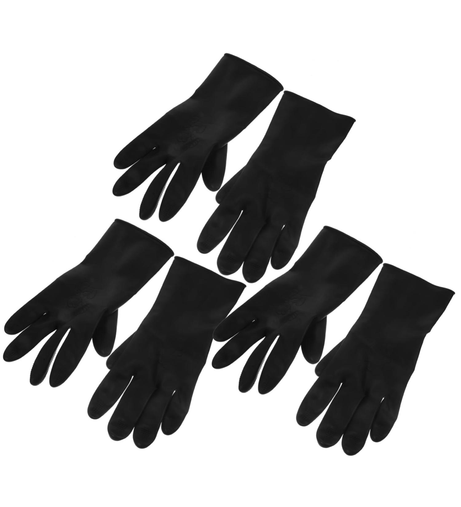 Didiseaon 3 Pairs Hair Shampoo Gloves Hair Salon Gloves Hair Dye Glove Barber Gloves - Buy Online on SooperMarket.com