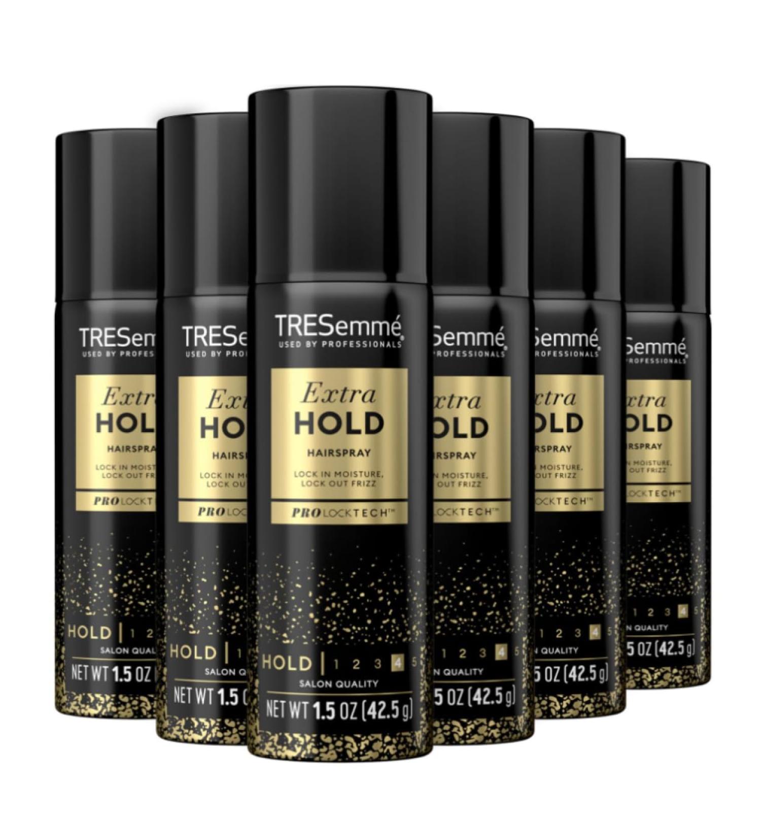 TRESemm Travel-Size Hairspray 12 Count TRES Two Aerosol Hair Spray Extra Hold Anti-Humidity Anti-Frizz Hair Products 1.5 Oz (12 Count) 18 Ounce (Pack of 1) - Buy Online on SooperMarket.com
