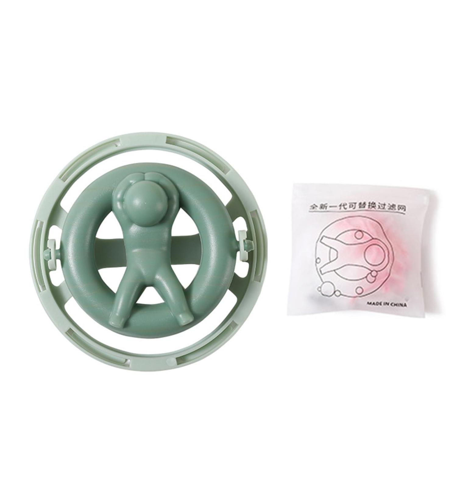 Hair Filter for Washing Machine Catcher Bag Floating Lint Remover Laundry Ball Pet 1 Set Cleaning Green - Buy Online on SooperMarket.com