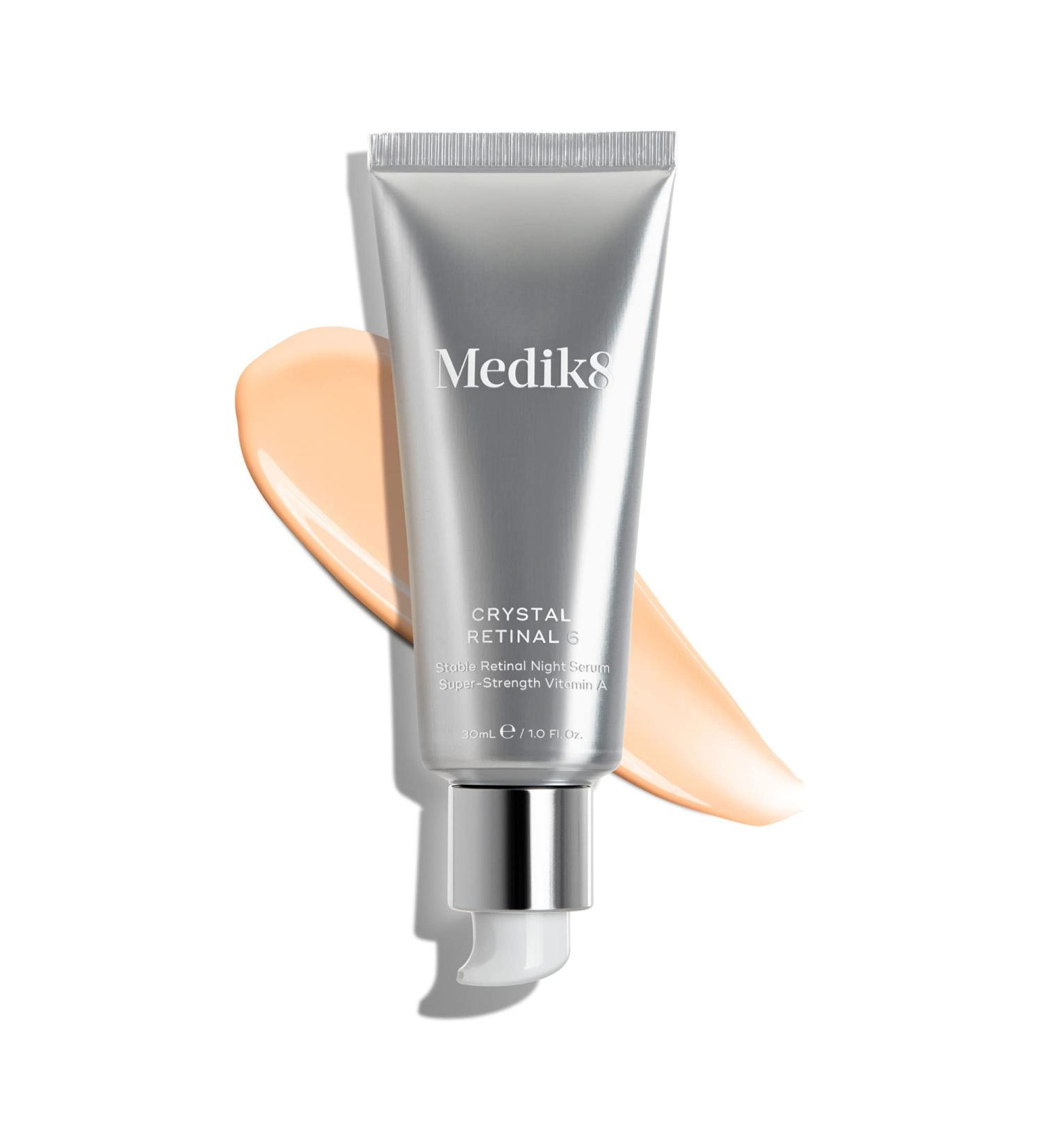 Medik8 Crystal Retinal 6 - Age-Defying Retinal Night Serum - Improves Wrinkles & Skin Firmness- 0.06% Retinal Strength - 11x Faster than Retinol - For Regular Vitamin A Users - 30ml - Buy Online on SooperMarket.com