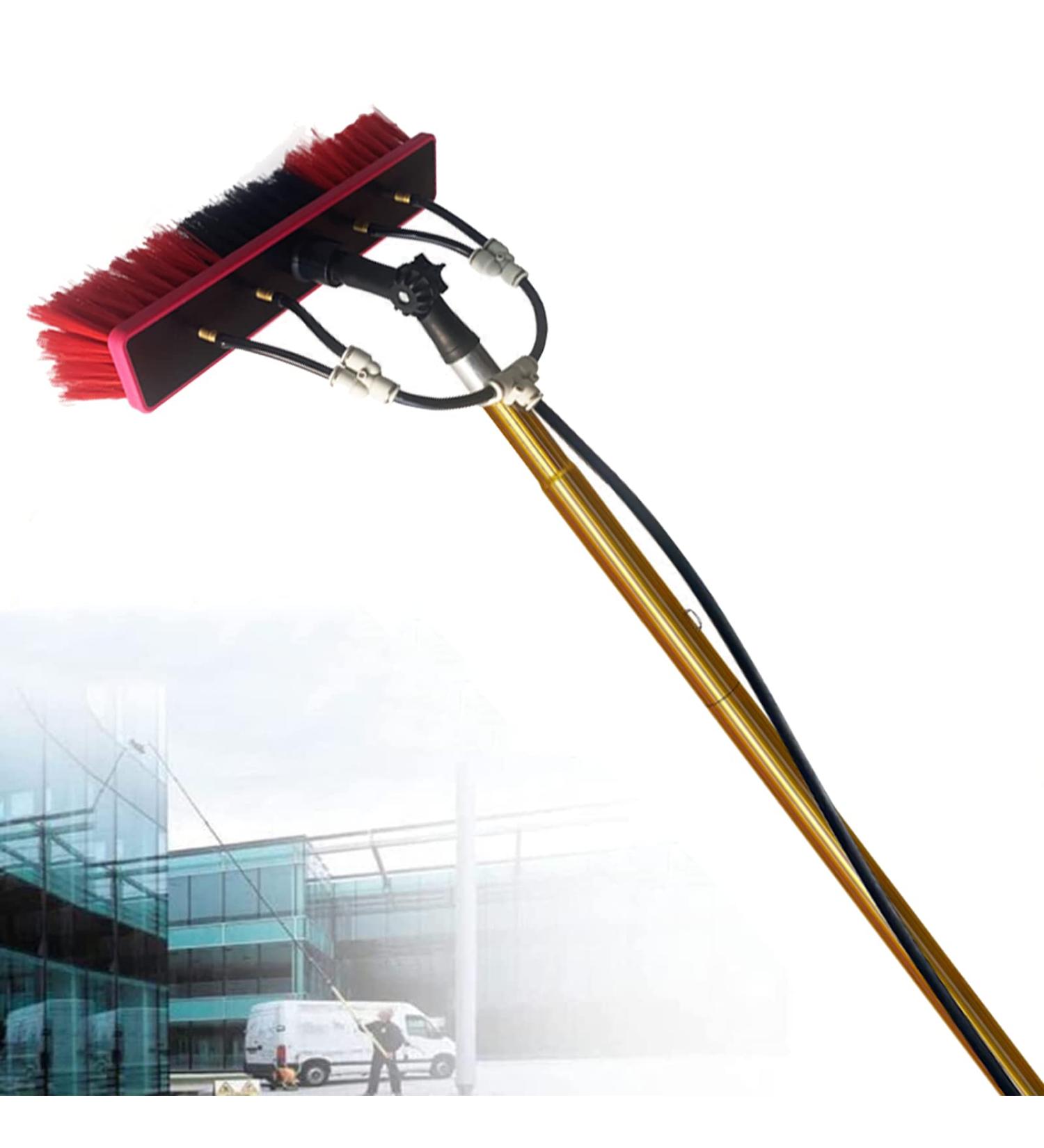 Window Cleaning Brush Window Cleaning Pole Water Fed Telescopic Brush Extendable Cleaner Conservatory Roof Cleaning 55cm Brush Head 7M/24FT - Buy Online on SooperMarket.com
