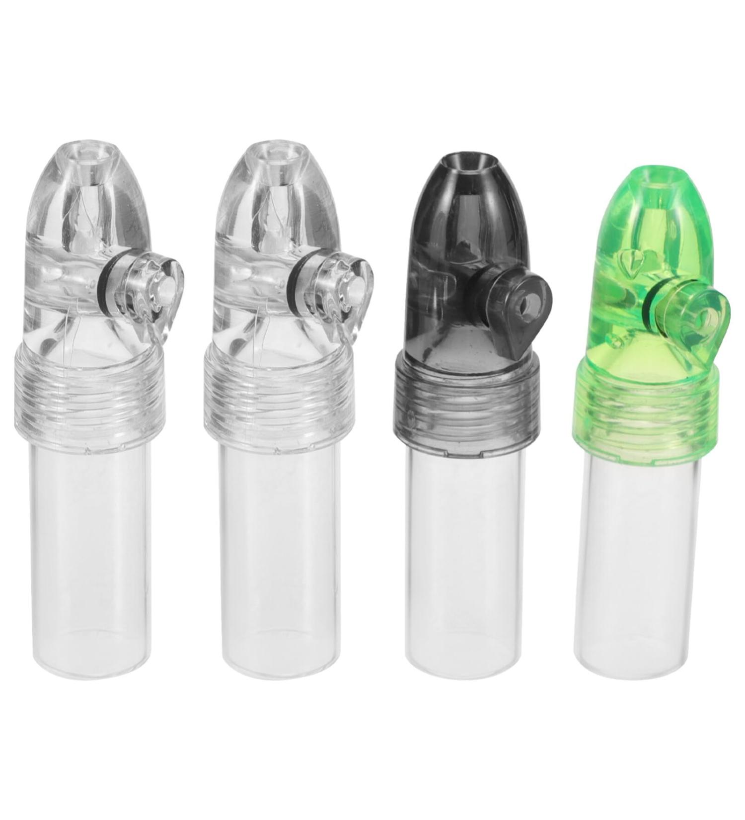 PACKOVE 4pcs Pills Organizer Glass Pills Bottles Travel Outdoor Pills Bottles Portable Pills Cases for Outdoor Camping Travel Assorted Color 2 7.00X2.00X1.50CM - Buy Online on SooperMarket.com