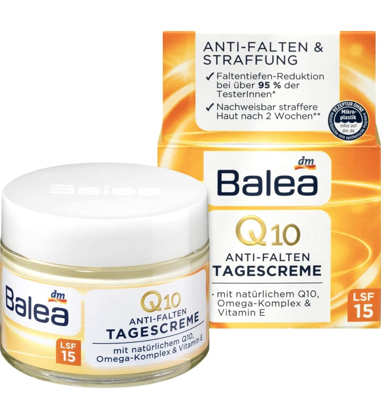 Balea Q10 Anti-Wrinkle Day Cream 50ml - Best Anti-Aging Moisturizer for Youthful Skin - Shop Internationally - Buy Online on SooperMarket.com