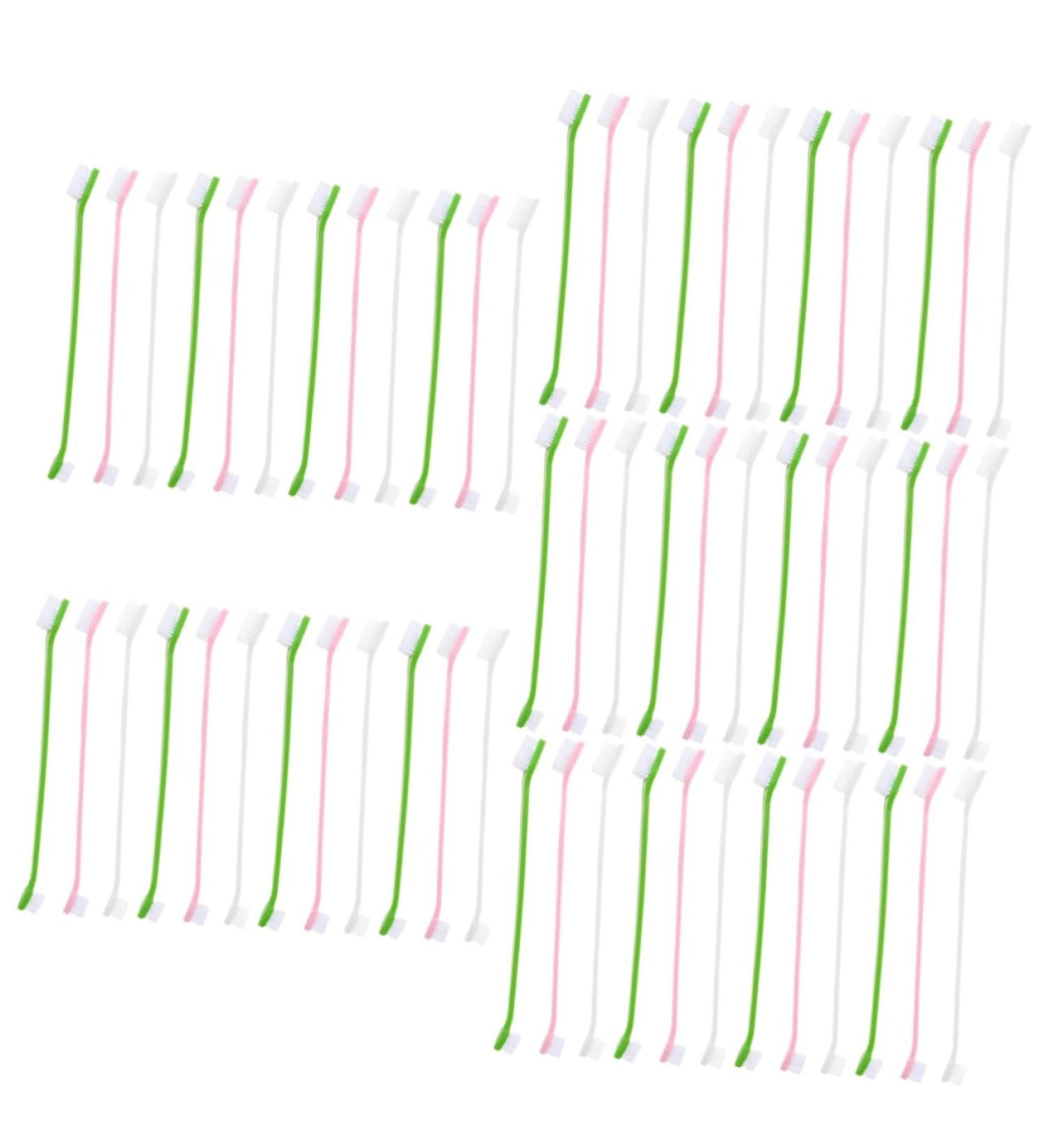 Yardwe 60 Pcs Double Head Dog Toothbrush Dog Teeth Cleaning Toothbrushes Cat Toothbrush and Toothpaste Pp - Buy Online on SooperMarket.com