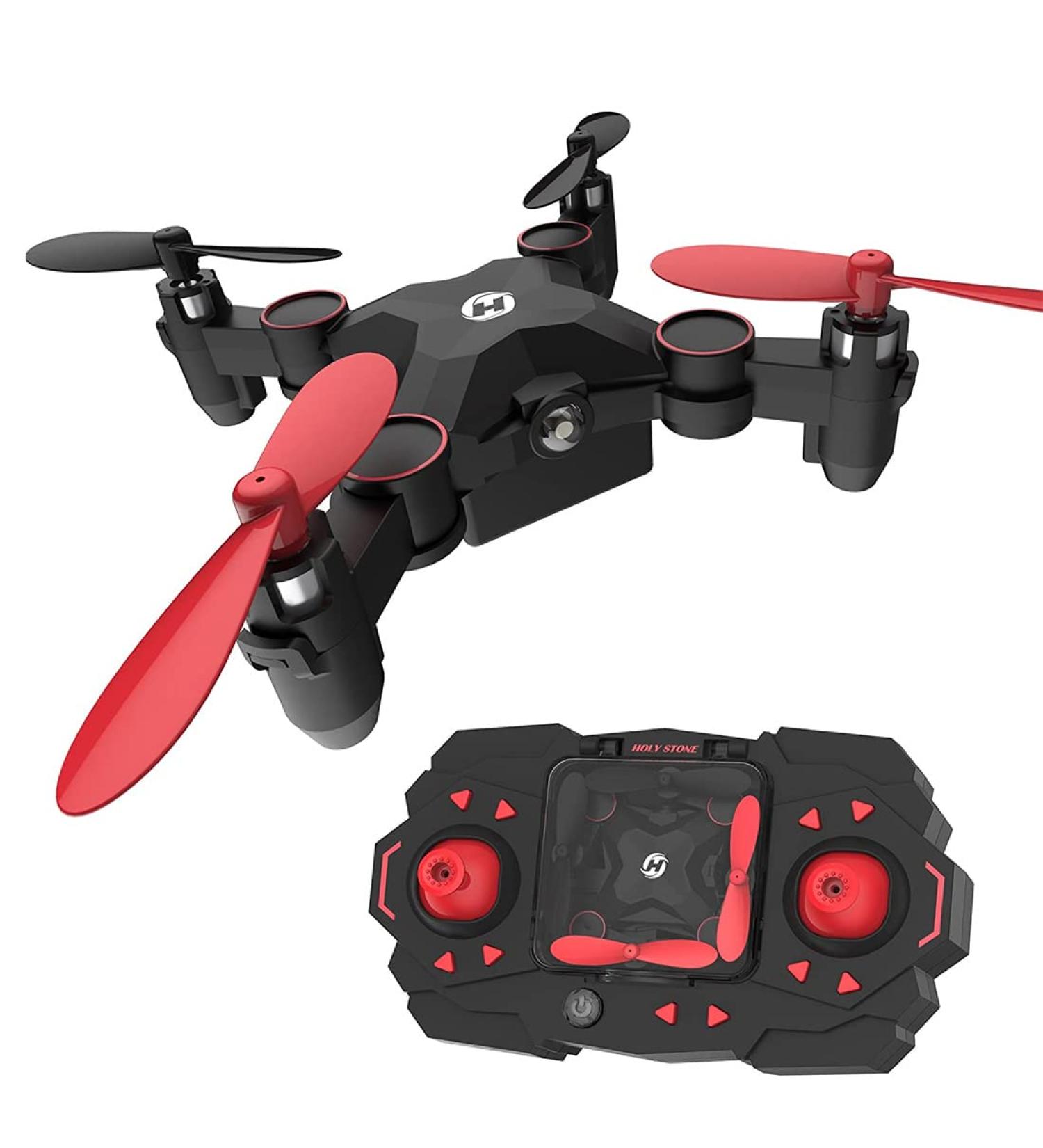 Holy Stone HS190 Foldable Mini Nano RC Drone for Kids - Portable Pocket Quadcopter with Altitude Hold, 3D Flips, Headless Mode - Easy to Fly for Beginners - Black - Buy Online on SooperMarket.com